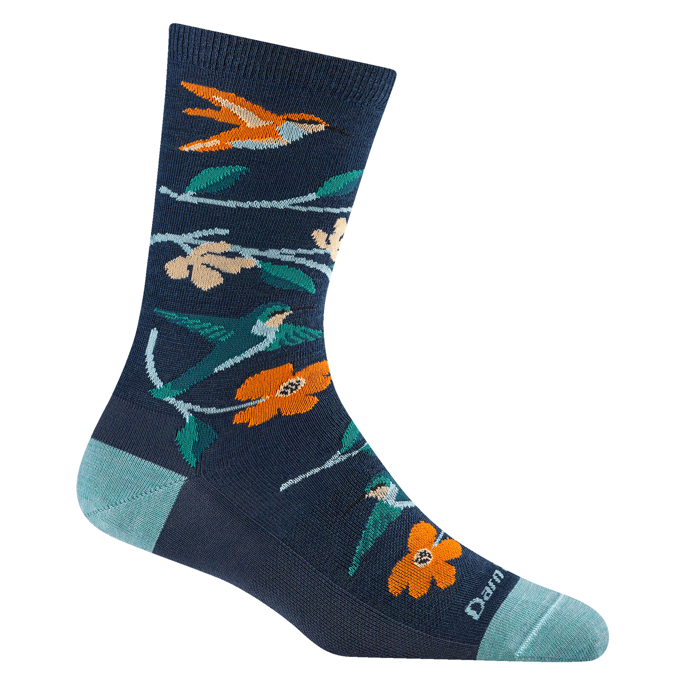 Darn Tough Socks Women's Birds Of A Feather Crew Lightweight Lifestyle Socks - Image 2