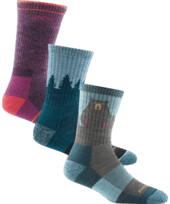 Darn Tough Socks Women's Hiker Cushion Quiver 3-Pack