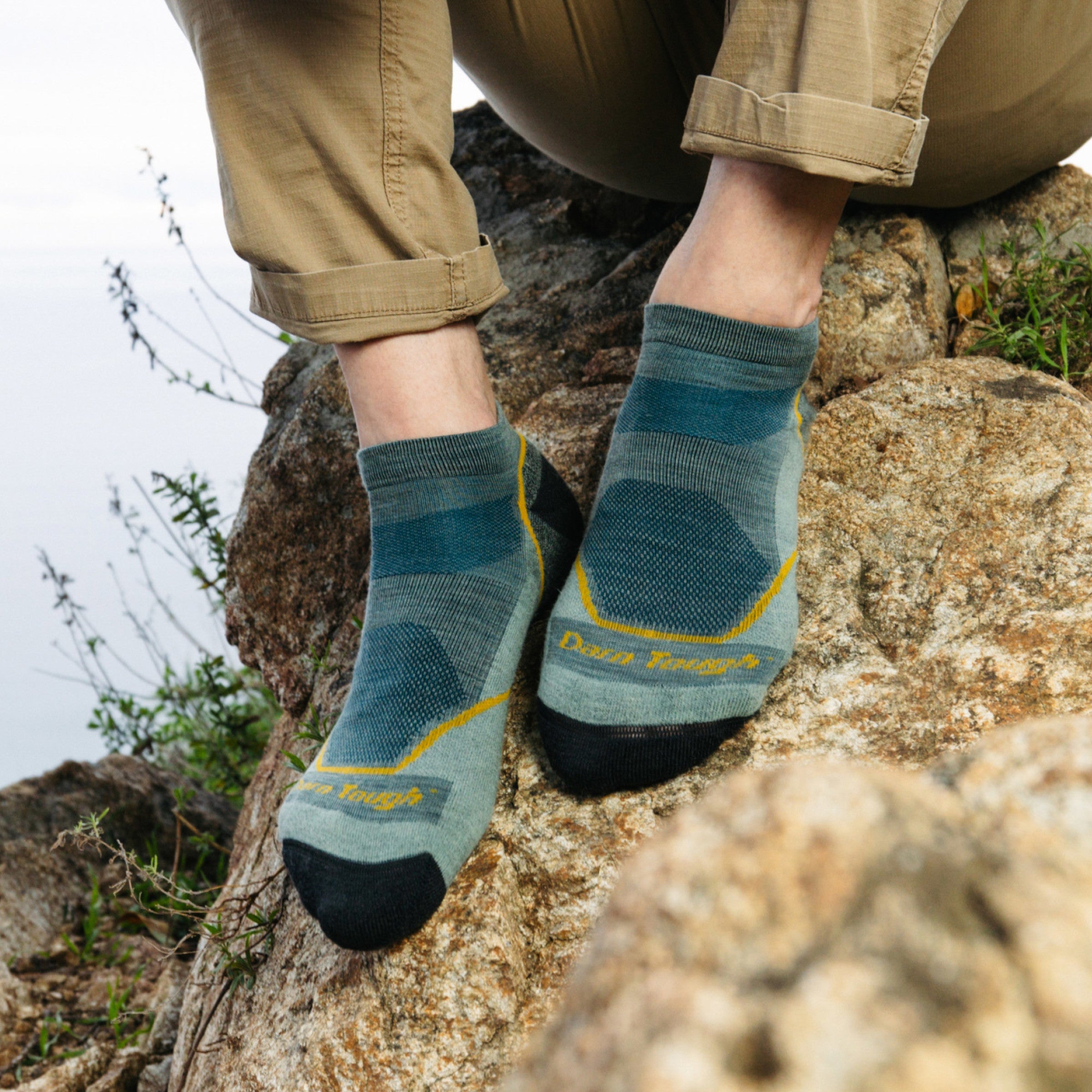 Darn Tough Socks Men's Light Hiker No Show Lightweight Hiking Socks - Image 2