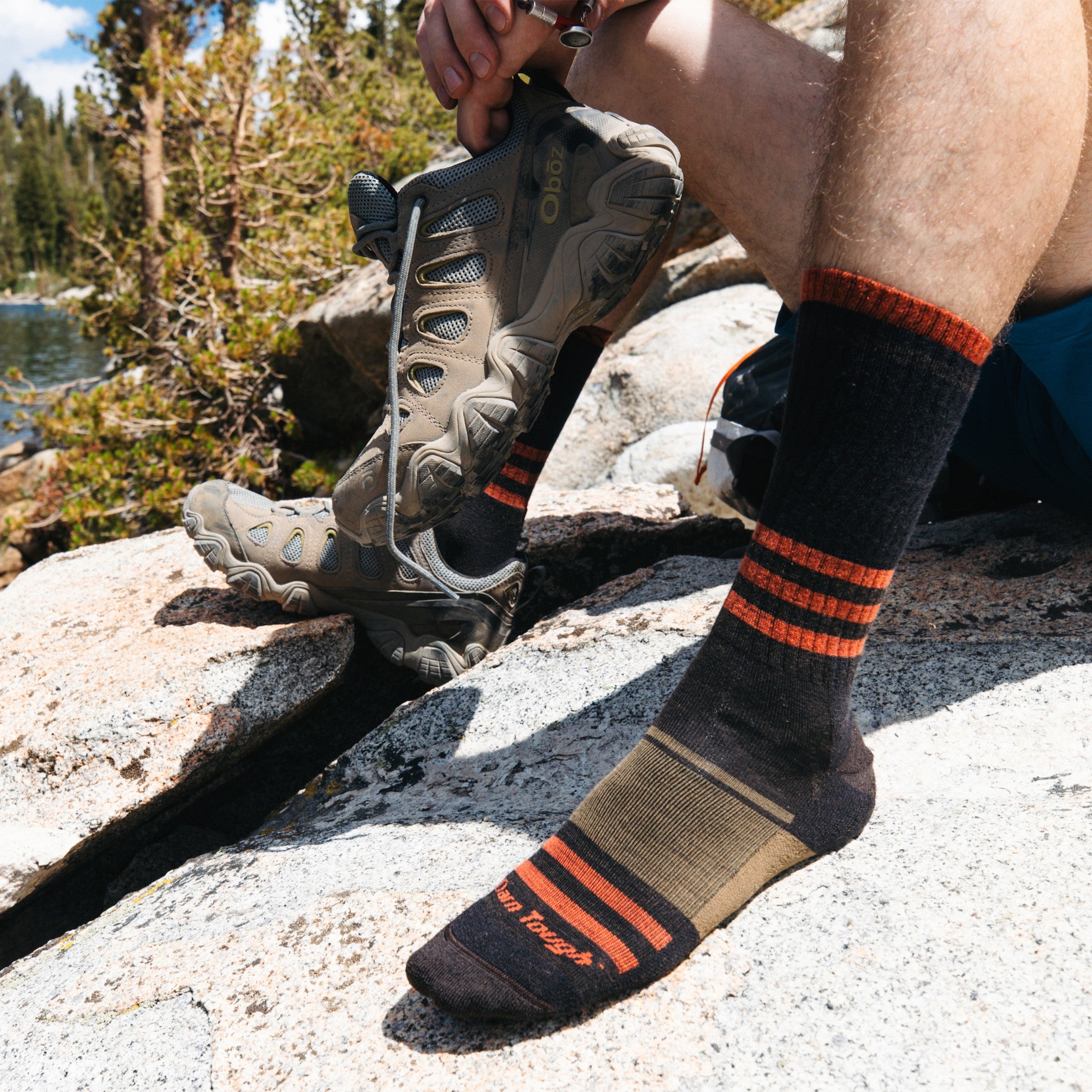Darn Tough Socks Men's Spur Boot Lightweight Hiking Socks - Image 7