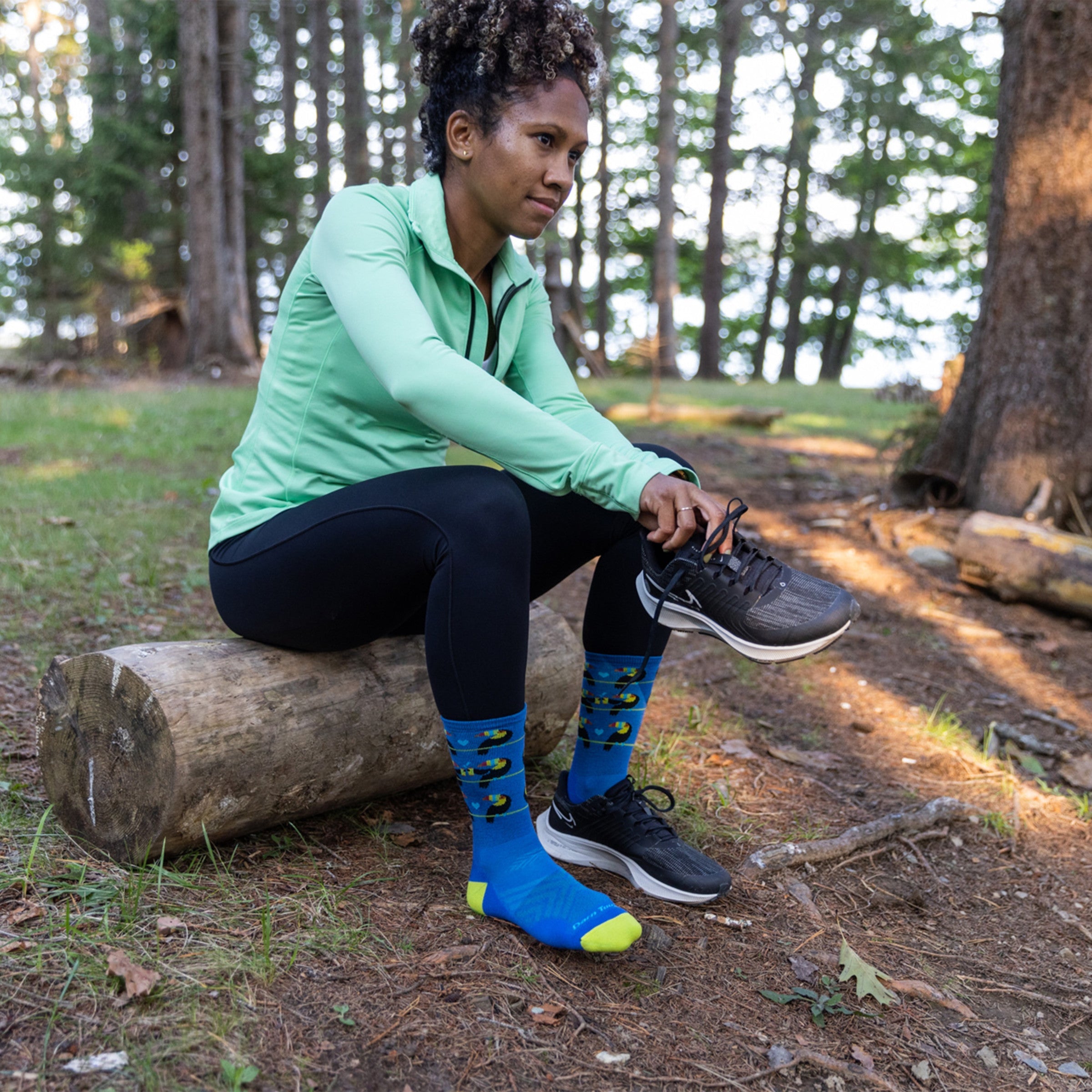 Darn Tough Socks Women's Toco Loco Micro Crew Ultra-Lightweight Running Sock-Last Chance - Image 3