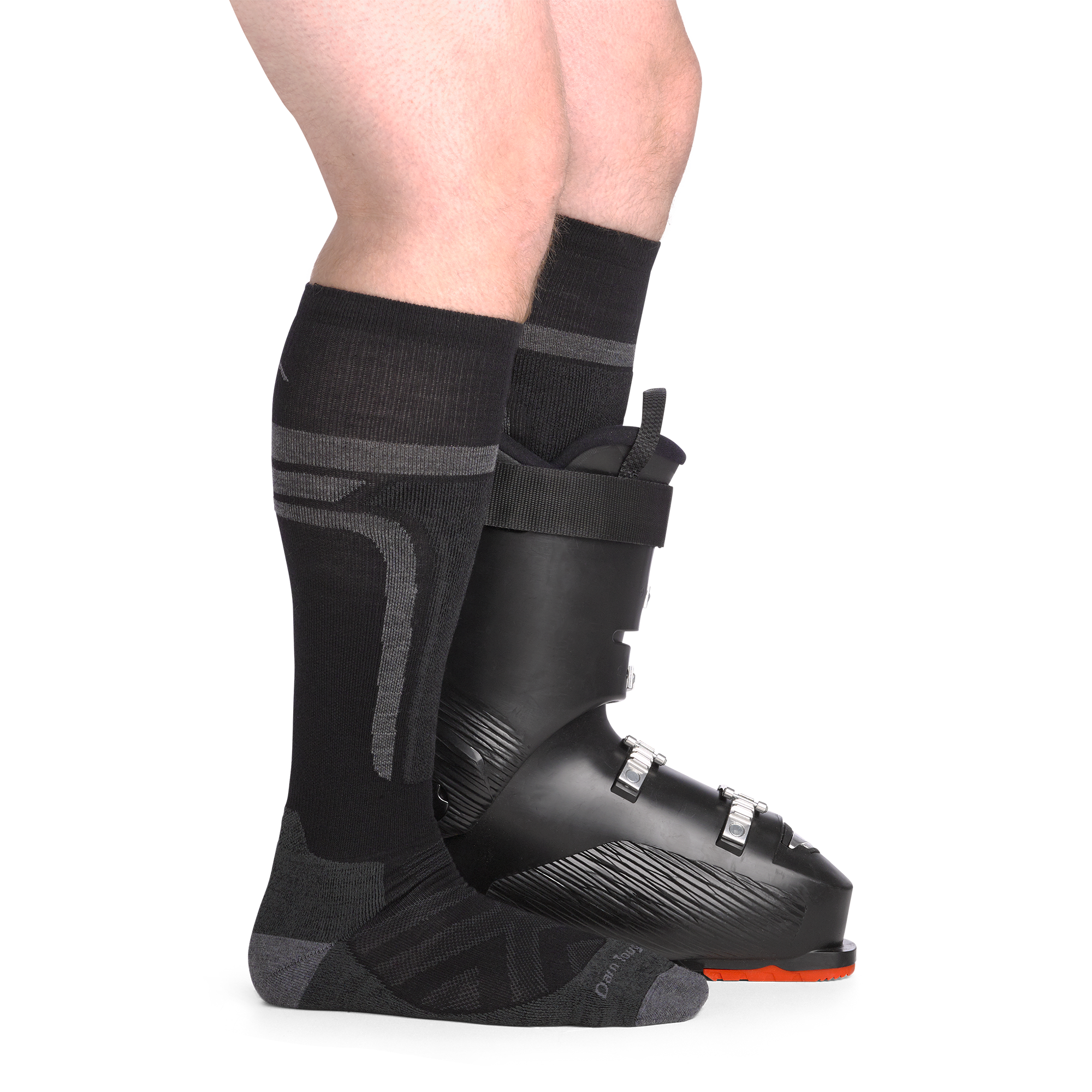 Darn Tough Socks Men's Edge Over-the-Calf Midweight Ski & Snowboard Socks - Image 5