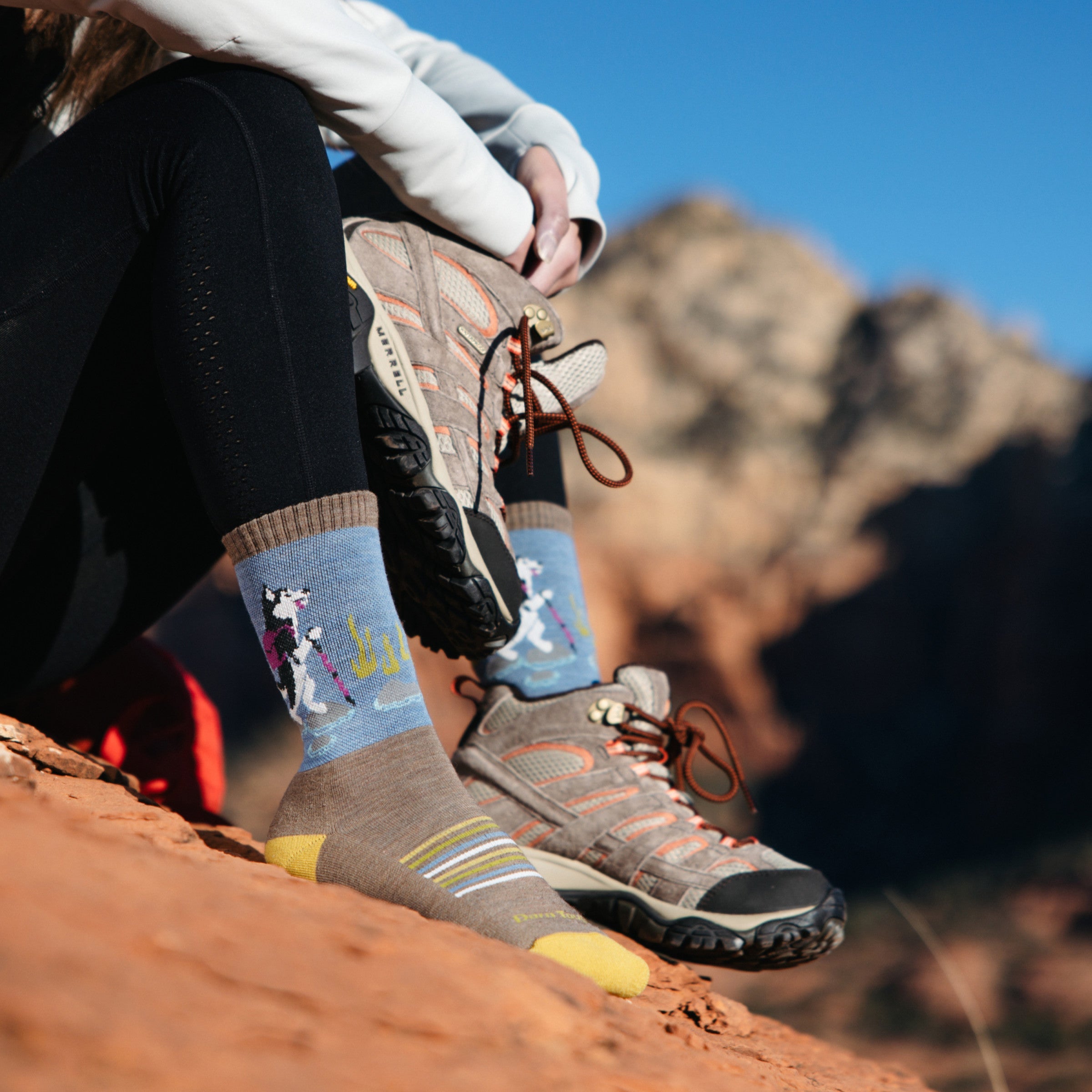 Darn Tough Socks Women's Critter Club Micro Crew Lightweight Hiking Socks - Image 10