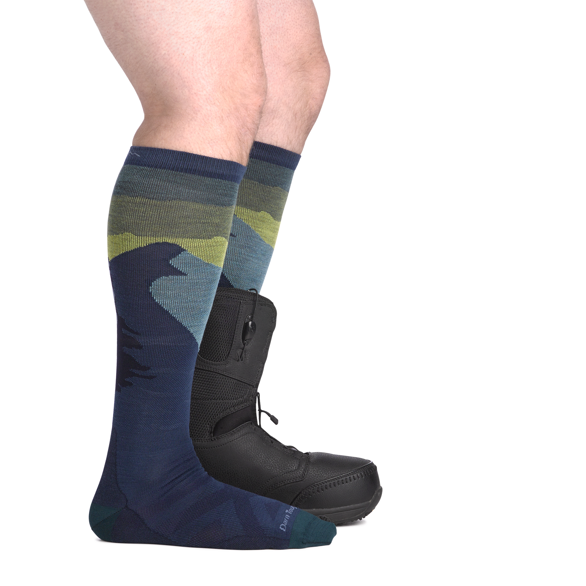 Darn Tough Socks Men's Solstice Over-the-Calf Lightweight Ski & Snowboard Socks - Image 12