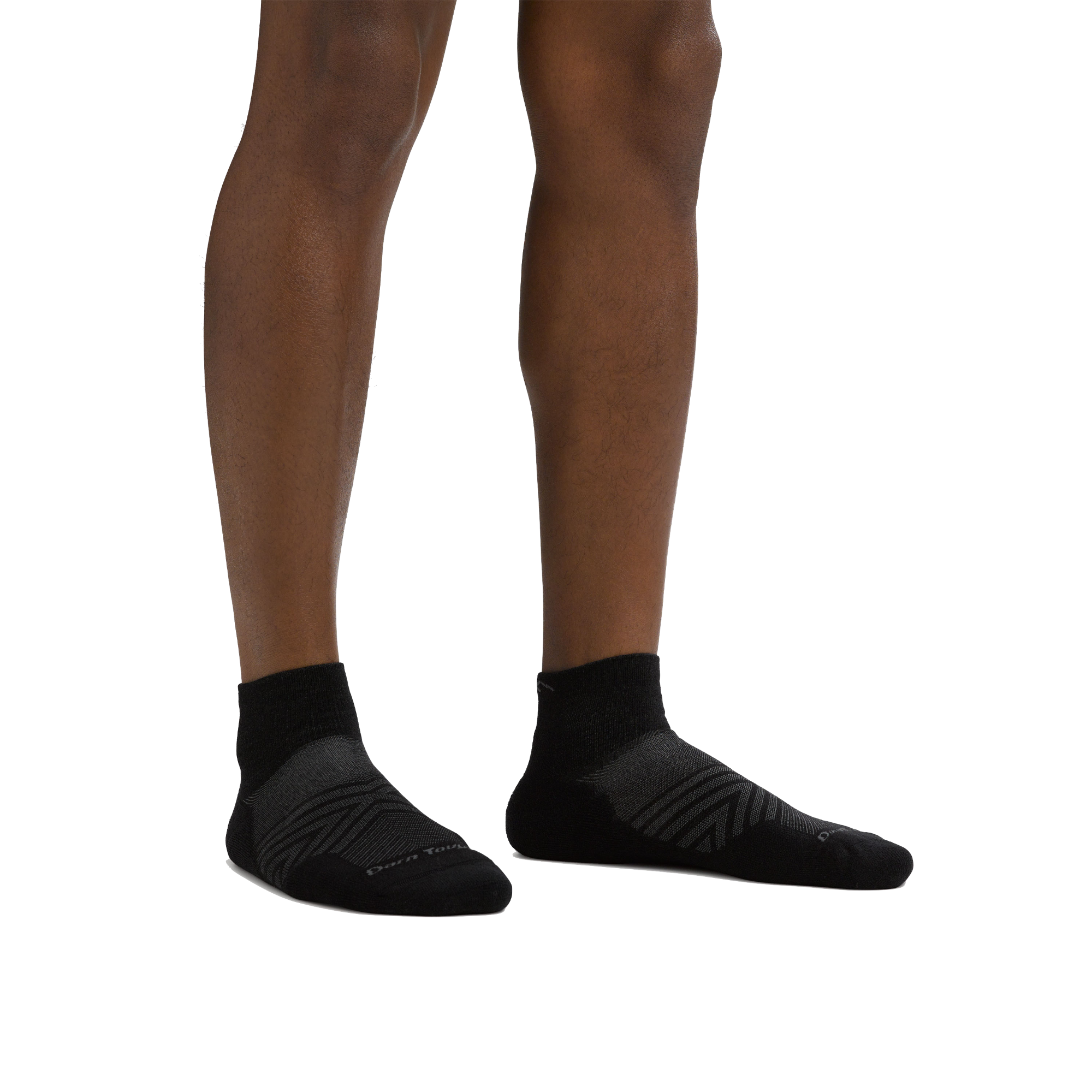 Darn Tough Socks Men's Coolmax® Run Quarter 2-Pack - Image 5