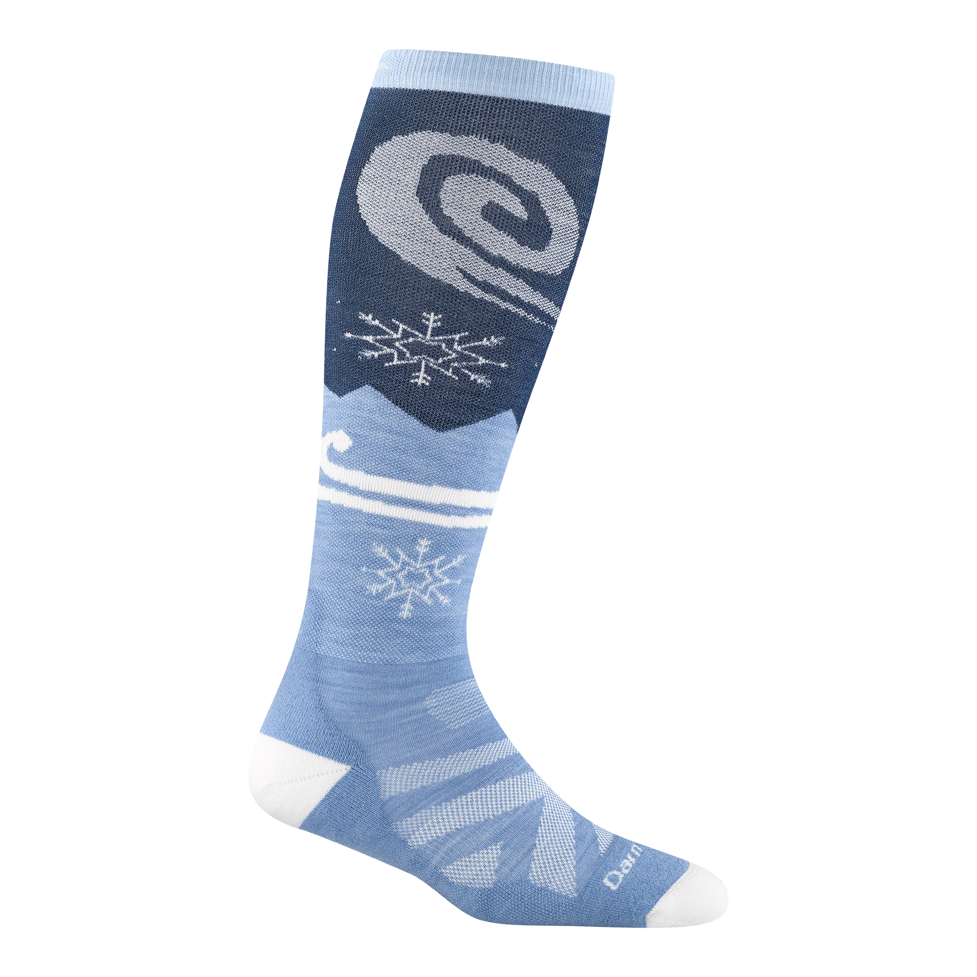 Darn Tough Socks Women's Swirlwind Over-the-Calf Lightweight Ski & Snowboard Socks - Image 2
