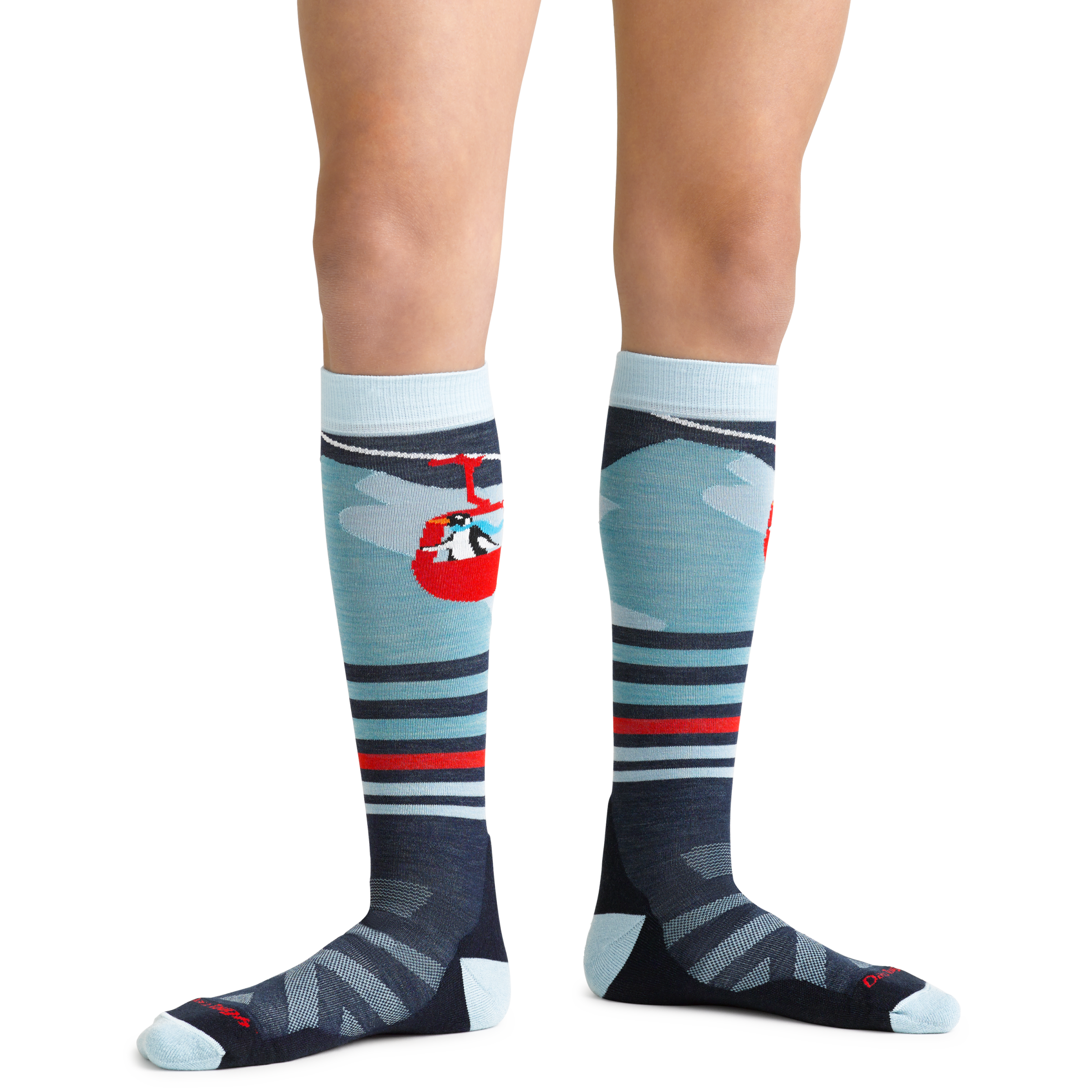 Darn Tough Socks Kids Skipper Over-the-Calf Midweight Ski & Snowboard Sock-Last Chance - Image 2