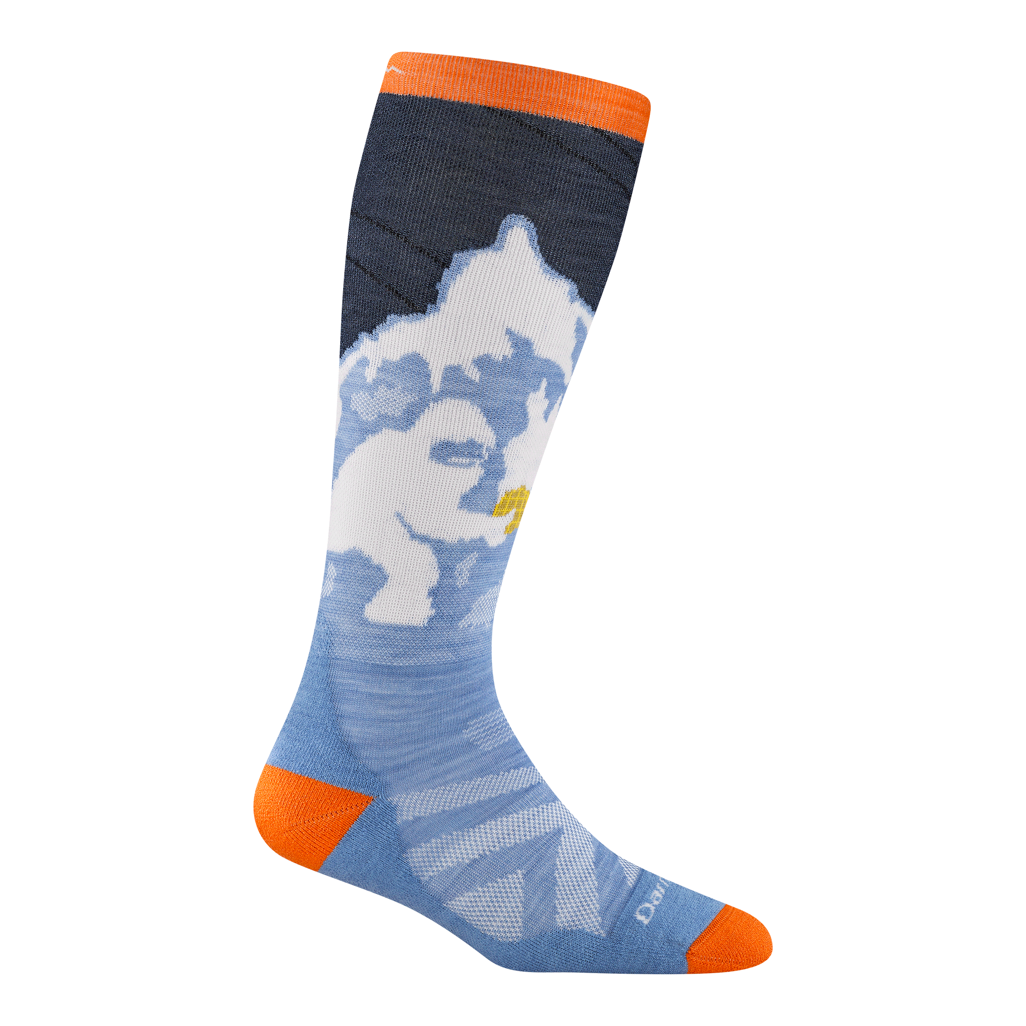 Darn Tough Socks Kids Little Yeti Over-the-Calf Midweight Ski & Snowboard Socks