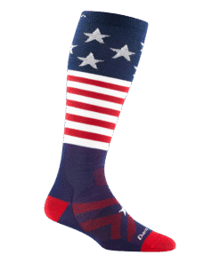 Darn Tough Socks Kids Captain Stripes Over-the-Calf  Lightweight Ski & Snowboard Sock-Last Chance