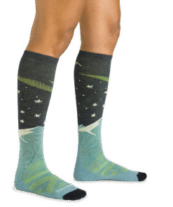 Alternative view of Darn Tough Socks Women's Aurora Over-the-Calf Lightweight Ski & Snowboard Socks
