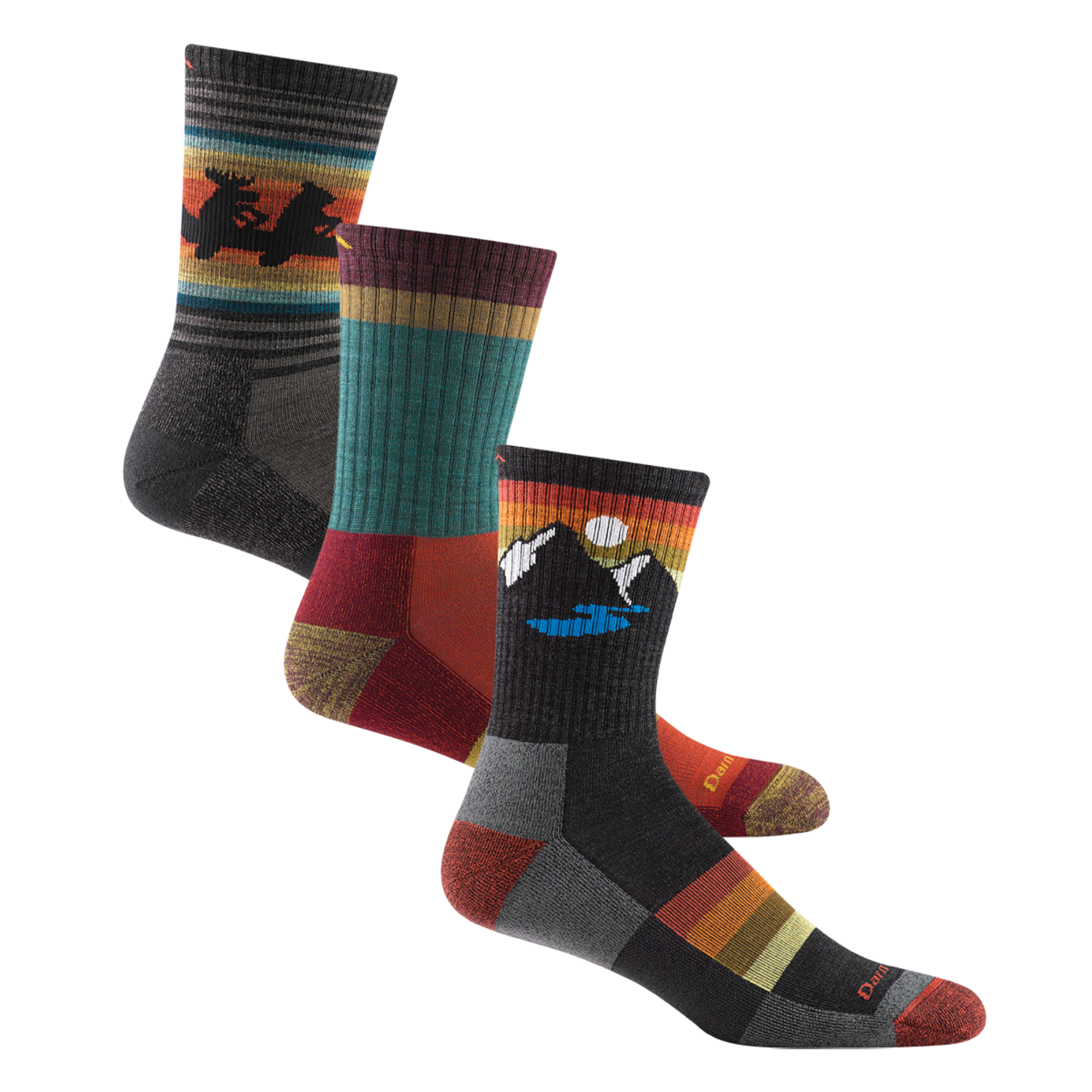 Darn Tough Socks Men's Hike Micro Crew 3-Pack