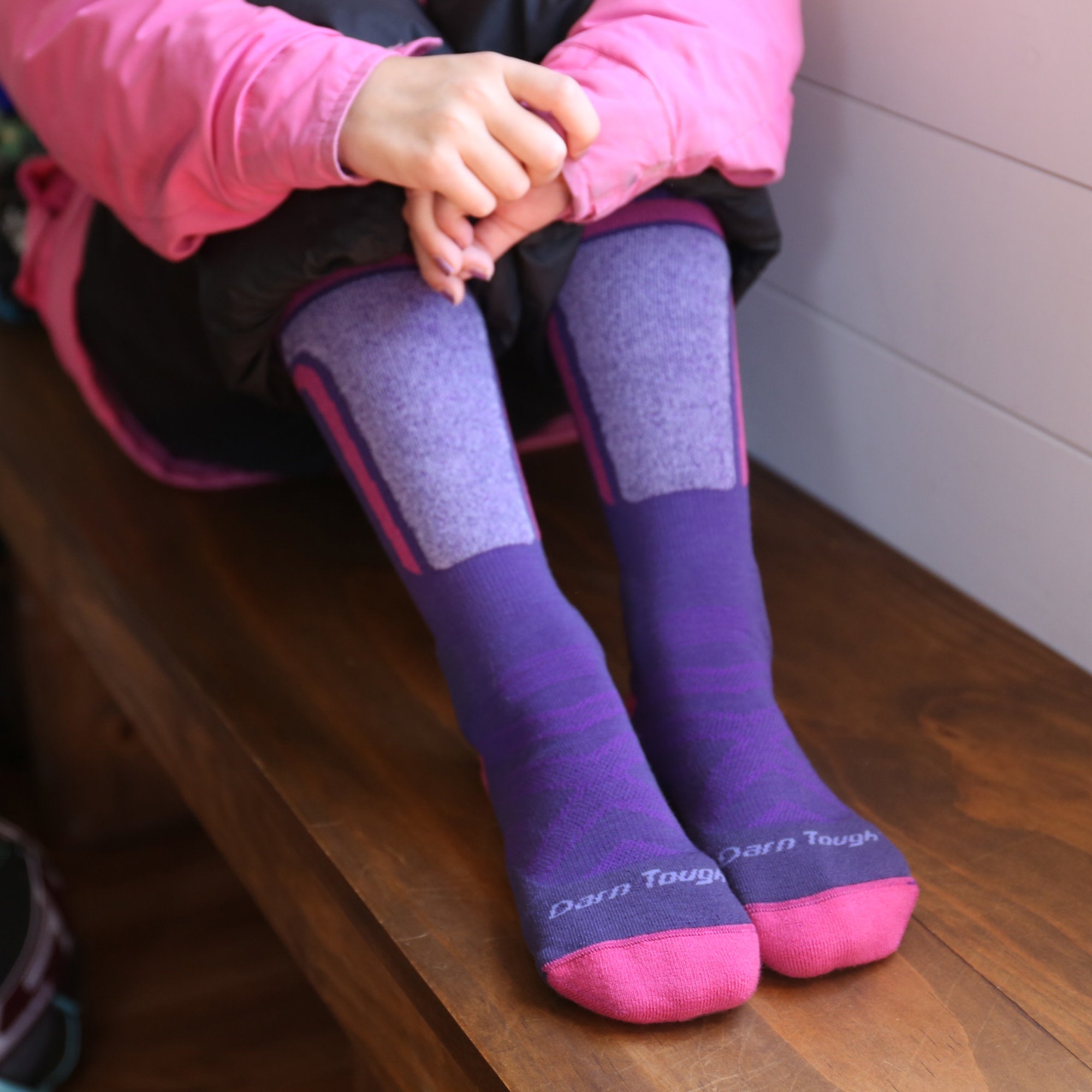 Darn Tough Socks Kids T-Bar Over-the-Calf Midweight Ski & Snowboard Socks - Image 7