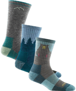 Darn Tough Socks Women's Treetop Weekender 3-Pack