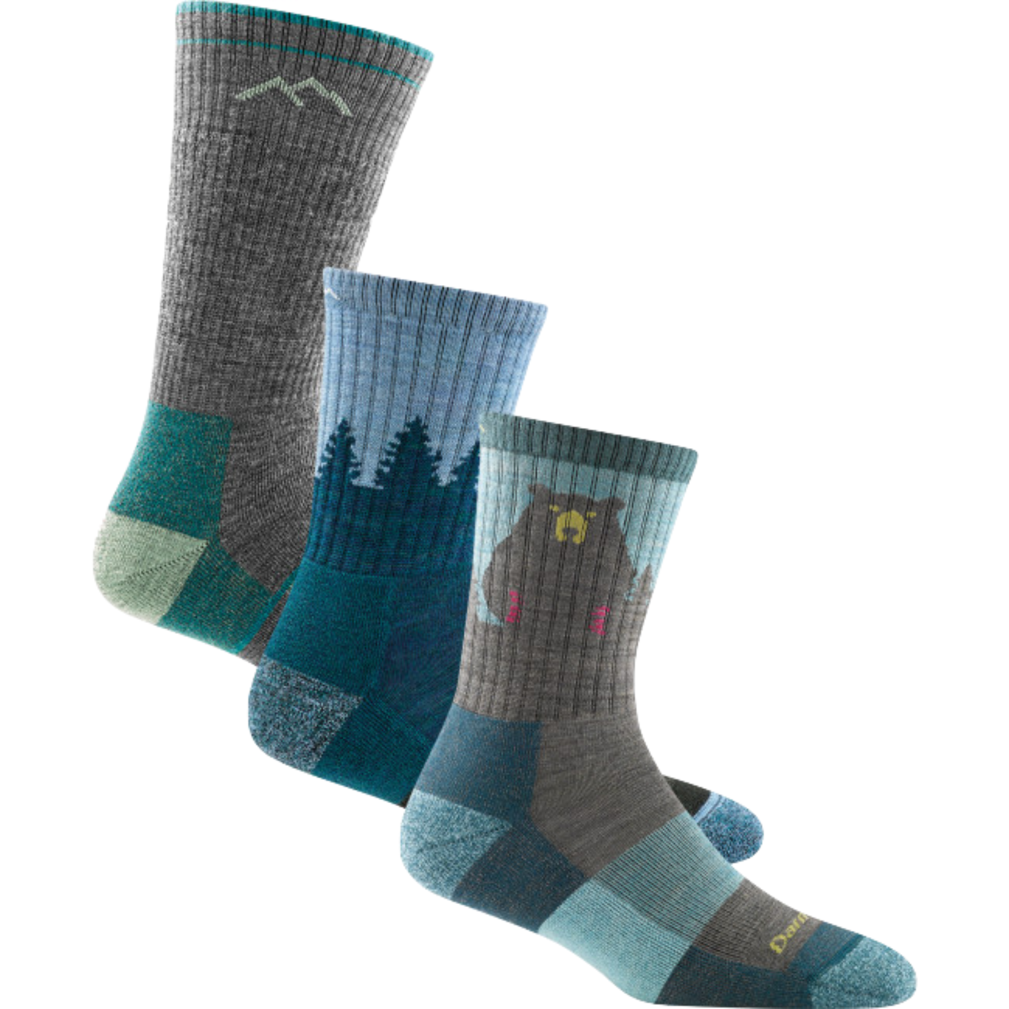 Darn Tough Socks Women's Treetop Weekender 3-Pack