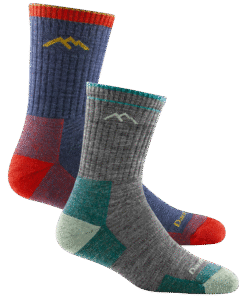 Darn Tough Socks Men's and Women's Hiker Micro Crew 2-Pack Hiking Socks