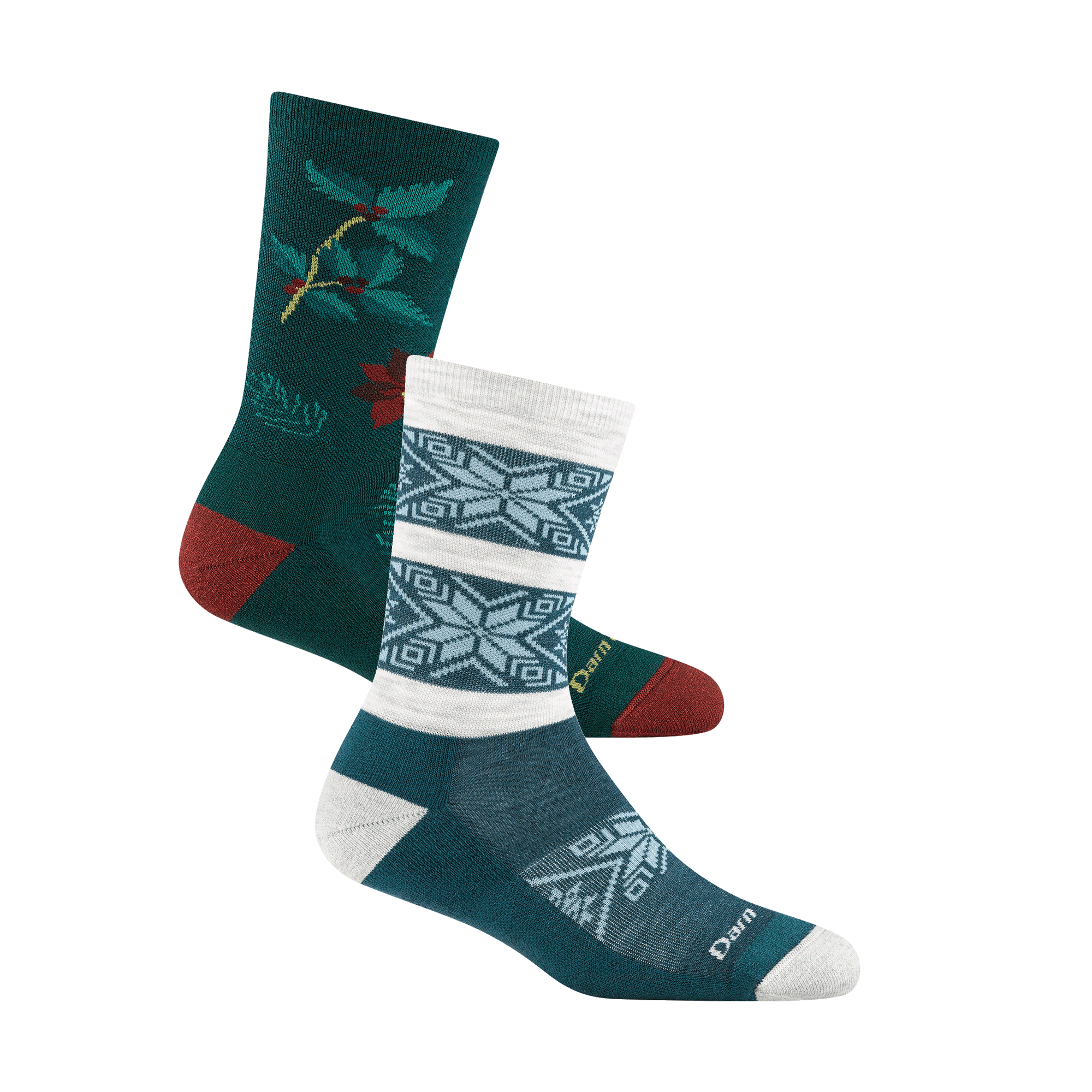 Darn Tough Socks Women's Holiday Lightweight Lifestyle 2-Pack