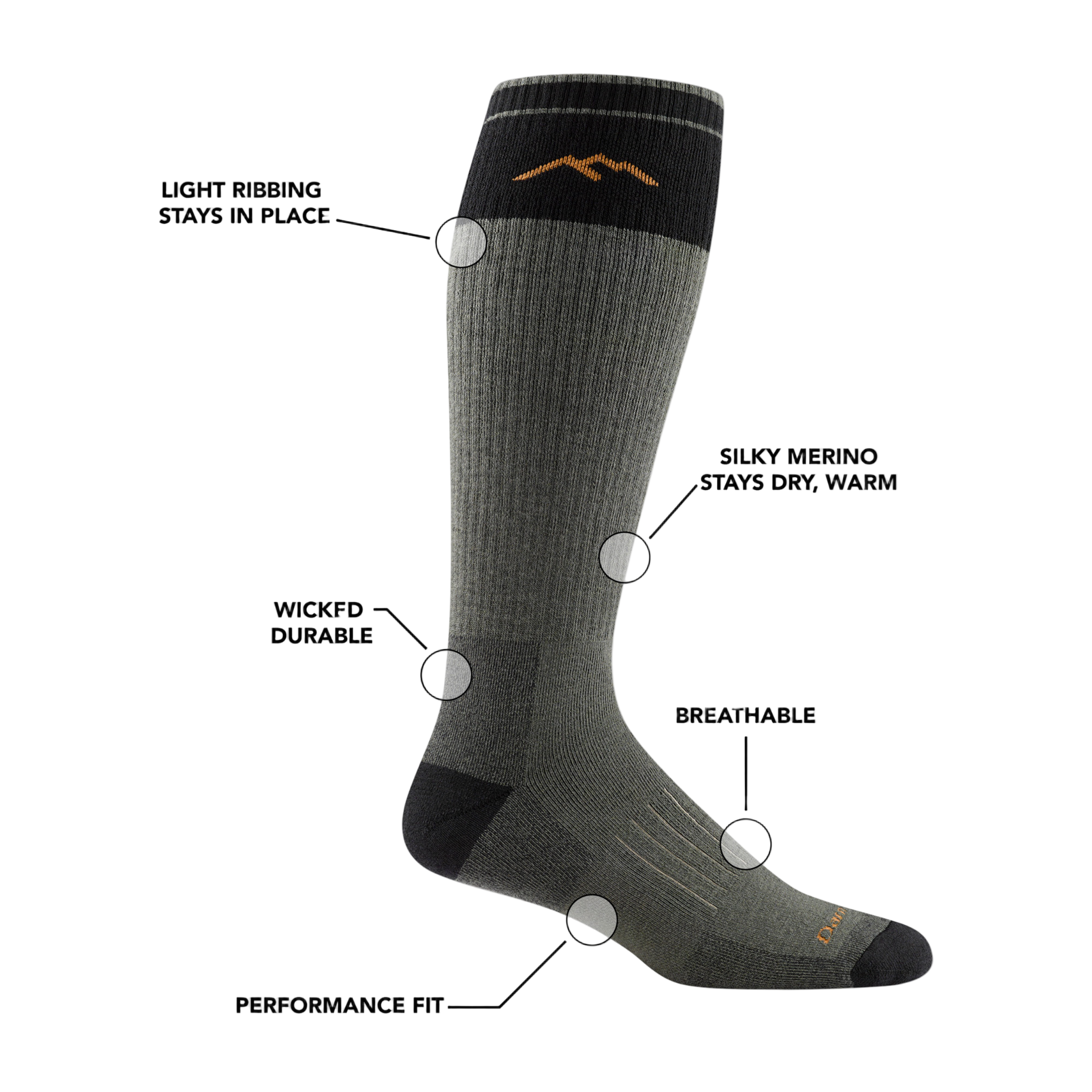 Darn Tough Socks Over-the-Calf Heavyweight Hunting Socks - Image 2