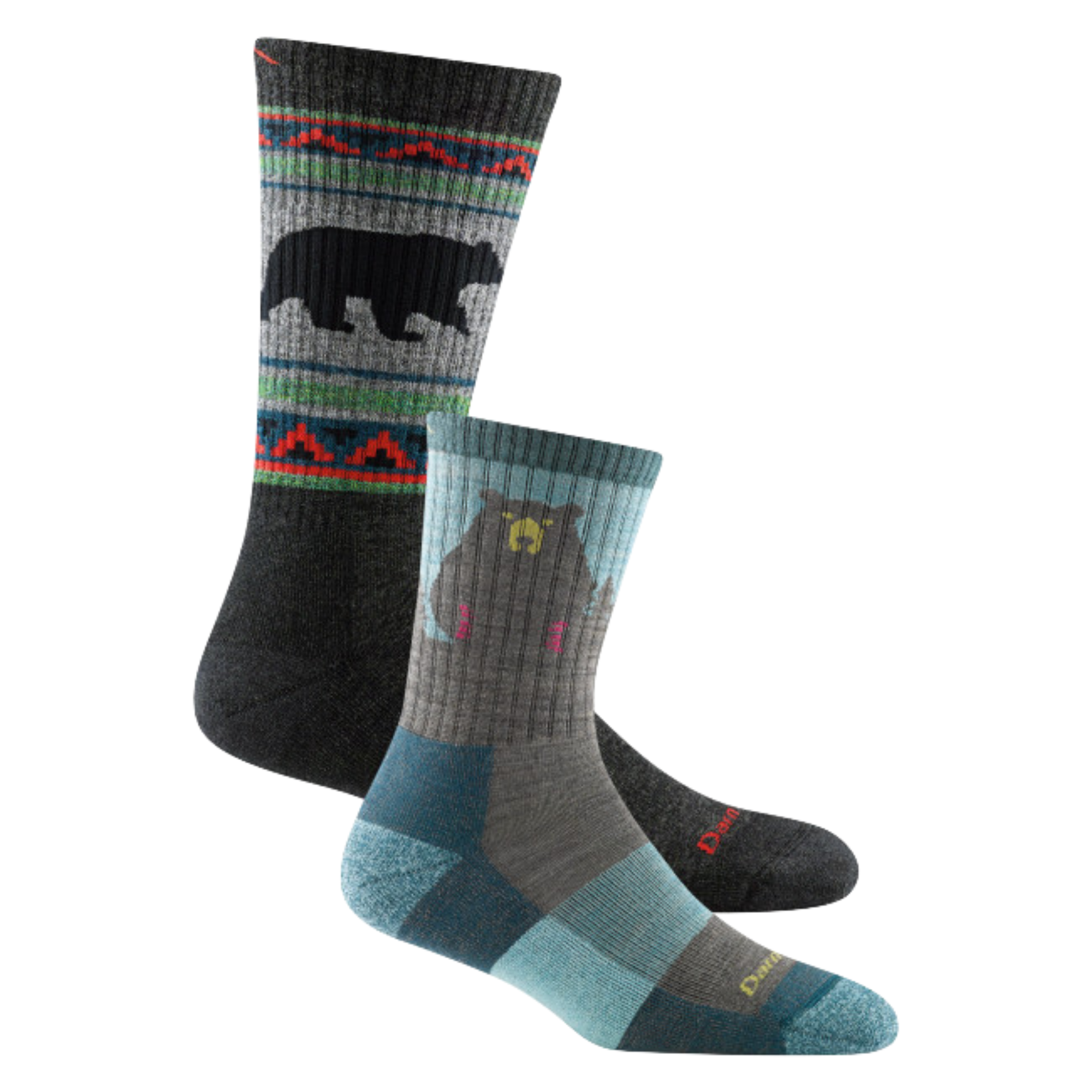 Darn Tough Socks Men's and Women's Bear 2-Pack Hiking Socks - Image 2