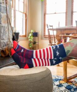 Alternative view of Darn Tough Socks Men's Captain Stripe Over-the-Calf Midweight Ski & Snowboard Socks