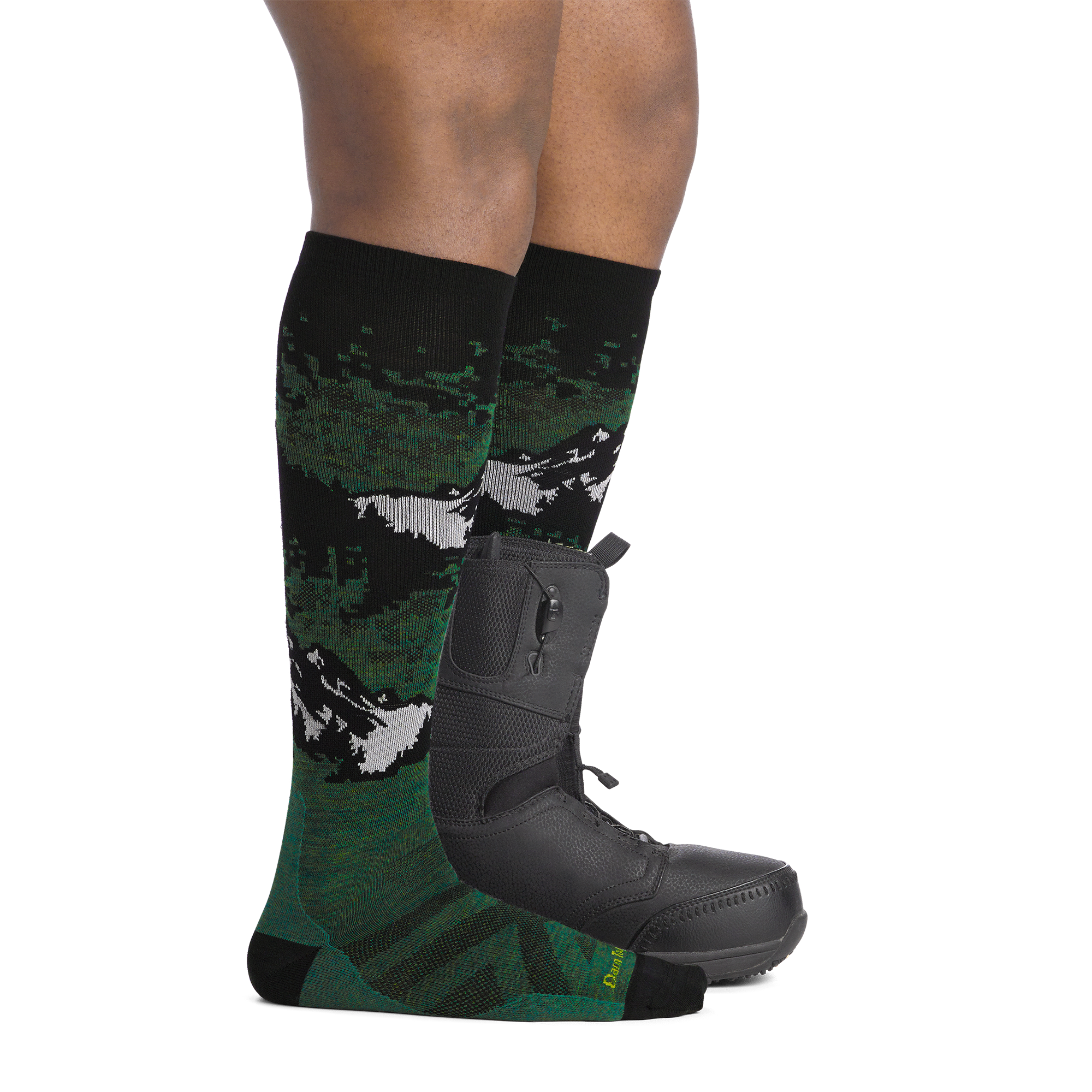 Darn Tough Socks Men's Cold Smoke Over-the-Calf Lightweight Ski & Snowboard Socks - Image 5