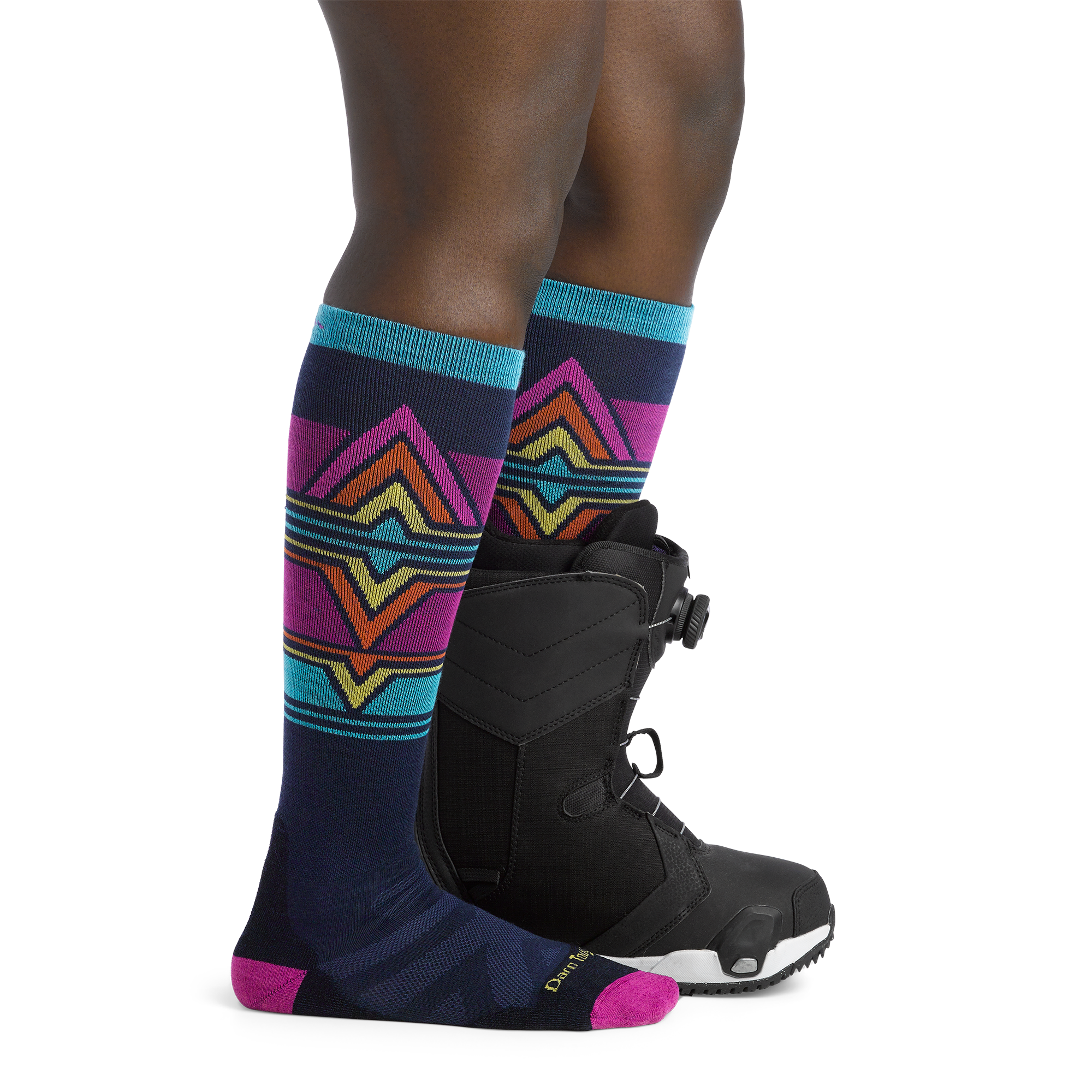 Darn Tough Socks Women's Echo Over-the-Calf Midweight Ski & Snowboard Socks - Image 3