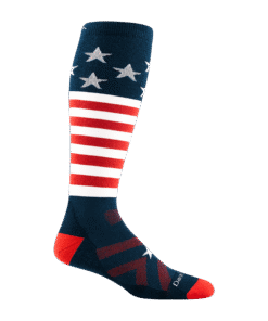 Darn Tough Socks Men's Captain Stripe Over-the-Calf Midweight Ski & Snowboard Socks