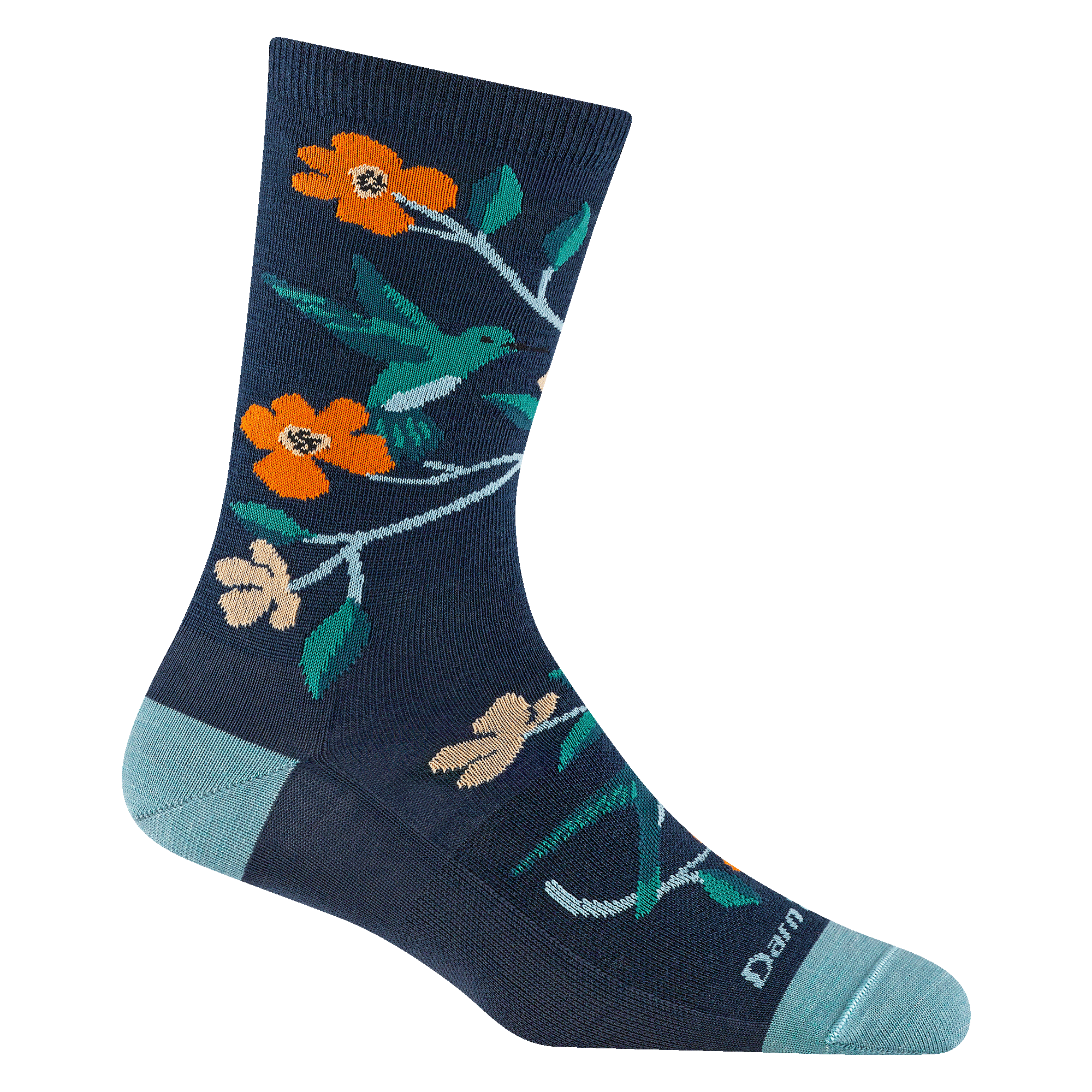 Darn Tough Socks Women's Birds Of A Feather Crew Lightweight Lifestyle Socks - Image 5