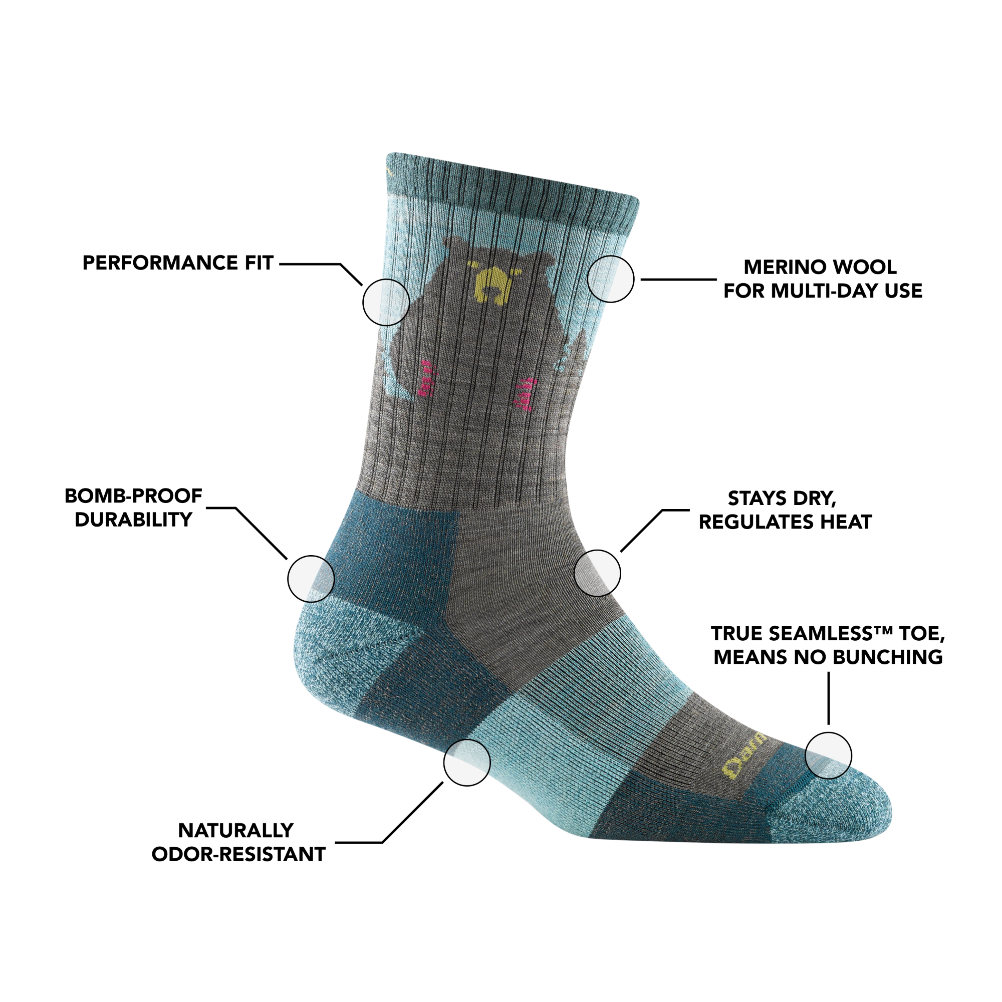 Darn Tough Socks Women's Nature 2-Pack Hiking Socks - Image 16