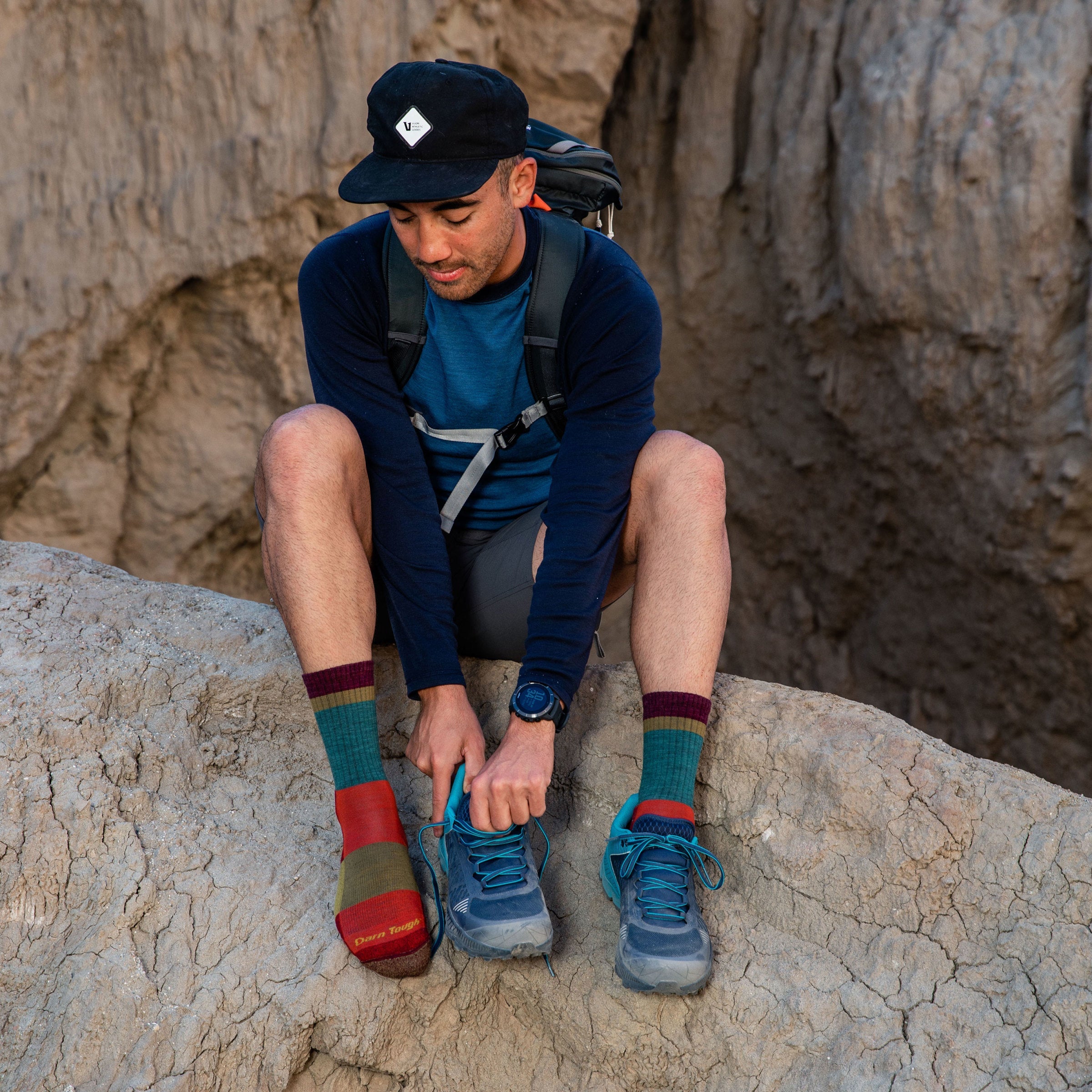Darn Tough Socks Men's Heady Stripe Micro Crew Lightweight Hiking Socks - Image 8