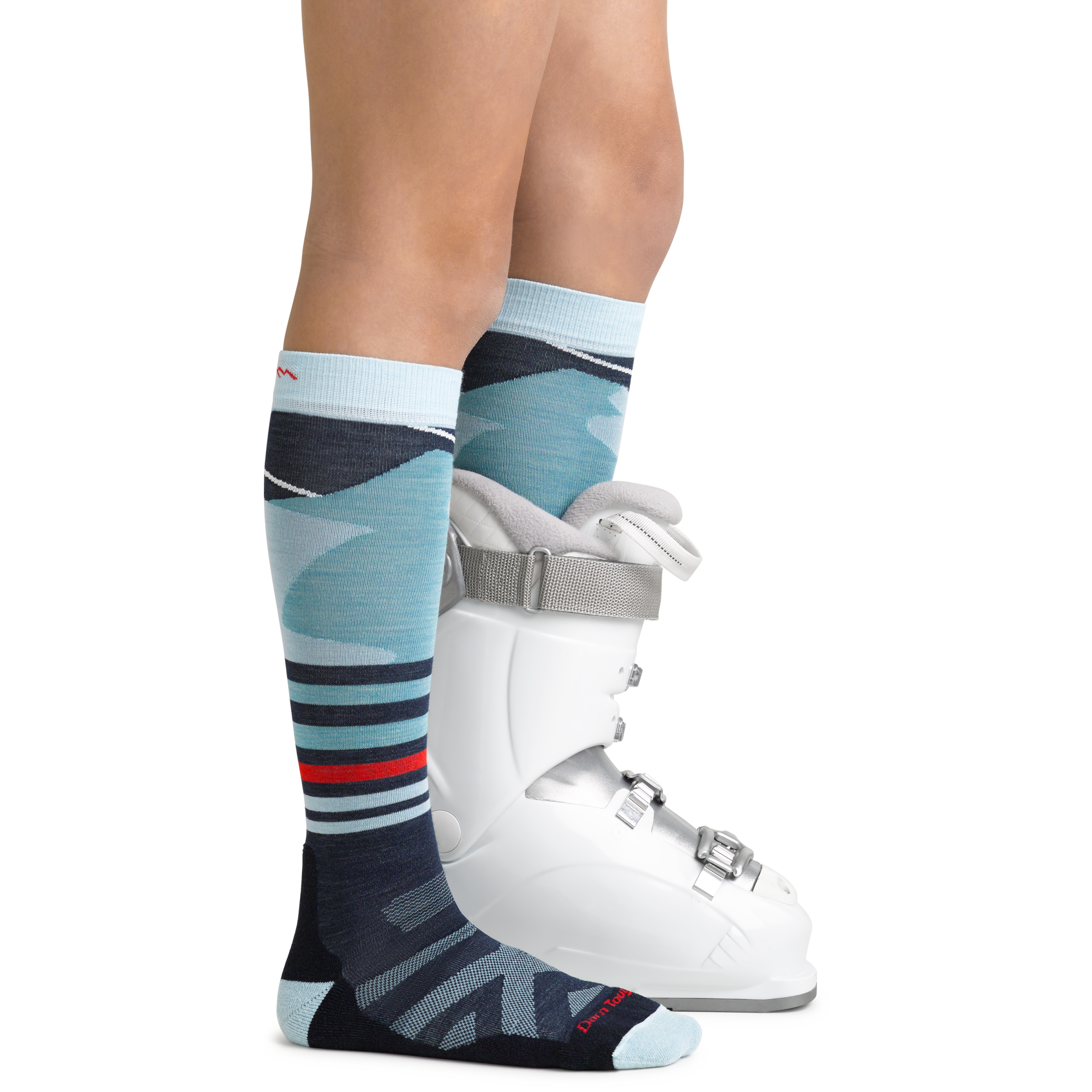 Darn Tough Socks Kids Skipper Over-the-Calf Midweight Ski & Snowboard Sock-Last Chance - Image 4