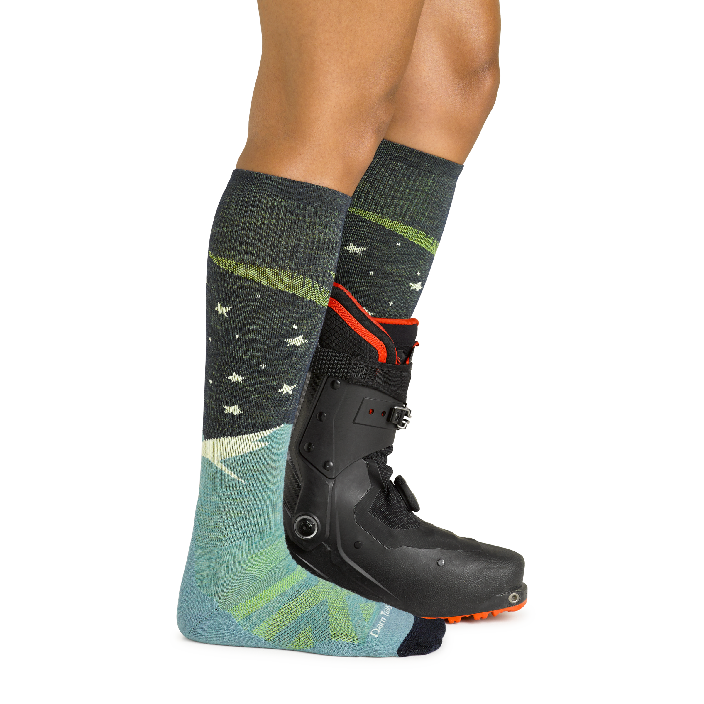 Darn Tough Socks Women's Aurora Over-the-Calf Lightweight Ski & Snowboard Socks - Image 3