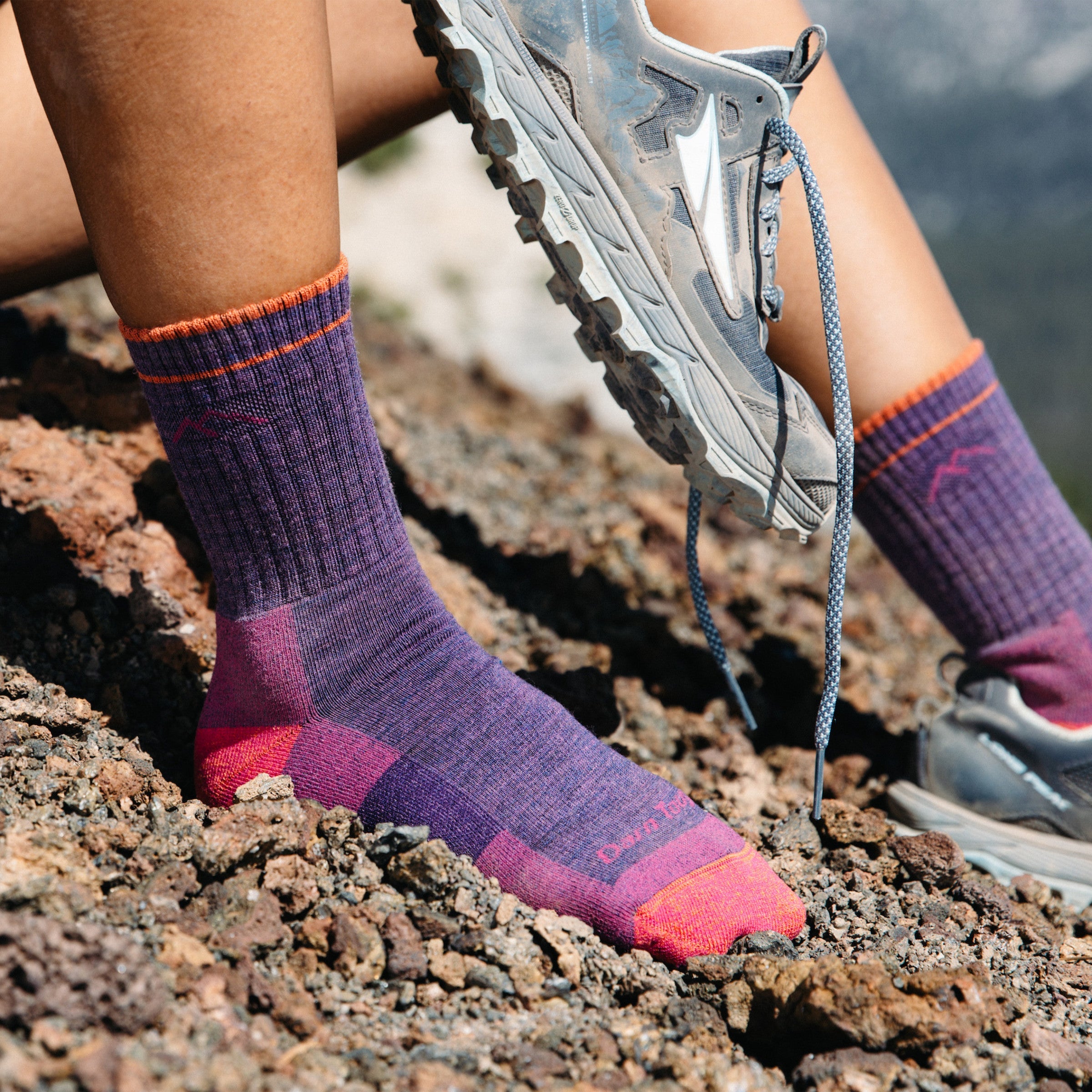 Darn Tough Socks Women's Hiker Micro Crew Midweight Hiking Socks - Image 15