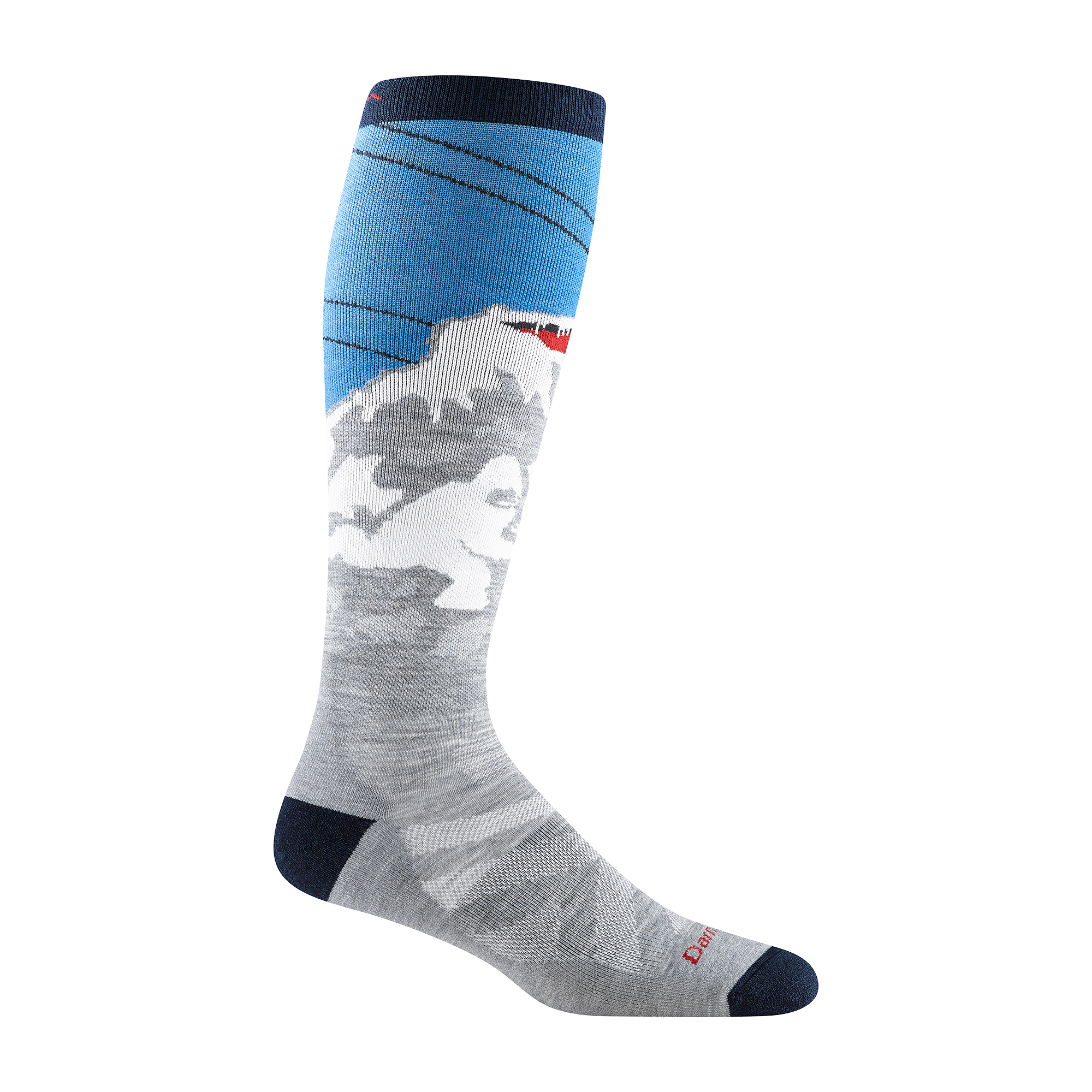 Darn Tough Socks Men's Heady Yeti Over-the-Calf Midweight Ski & Snowboard Socks - Image 6