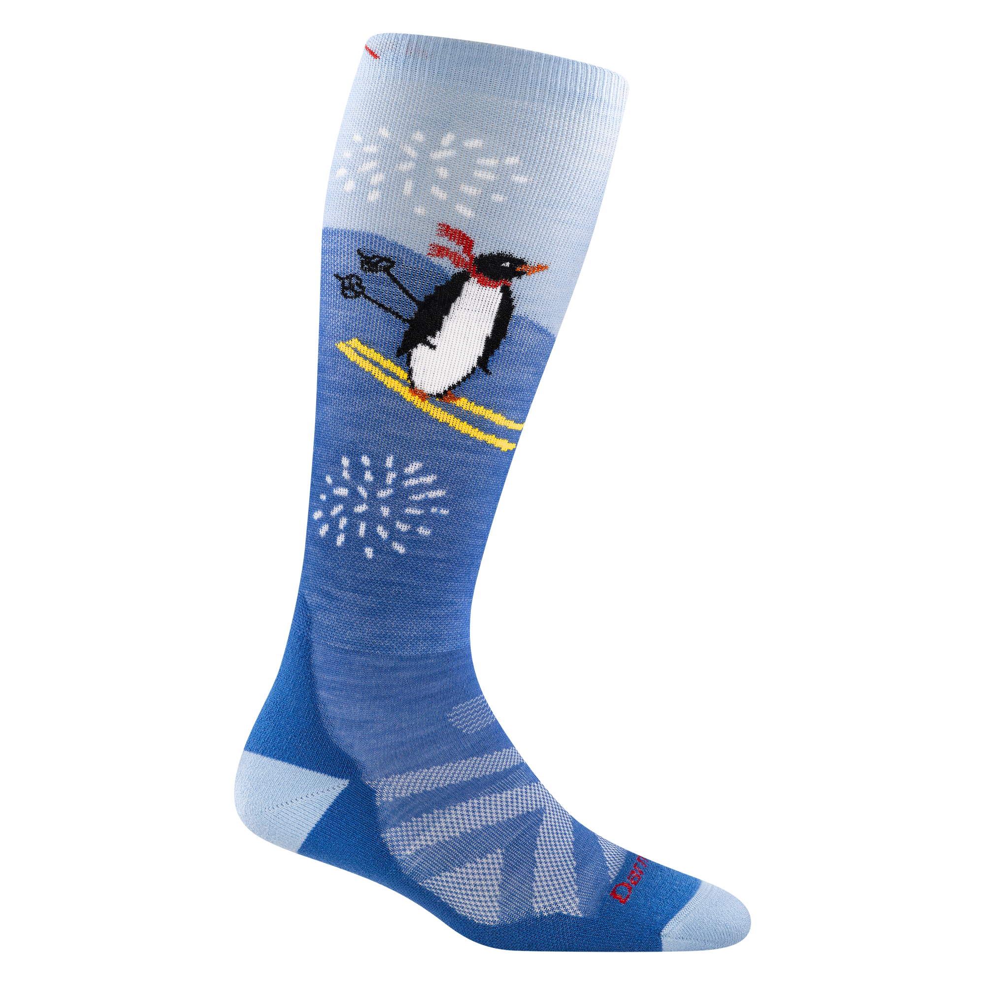 Darn Tough Socks Kids Penguin Peak Over-the-Calf Midweight Ski & Snowboard Socks