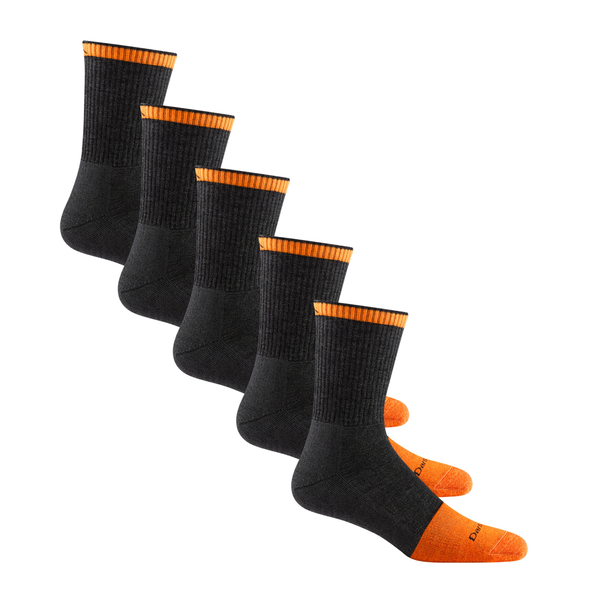 Darn Tough Socks Men's Steely Micro Crew Sock 5-Pack