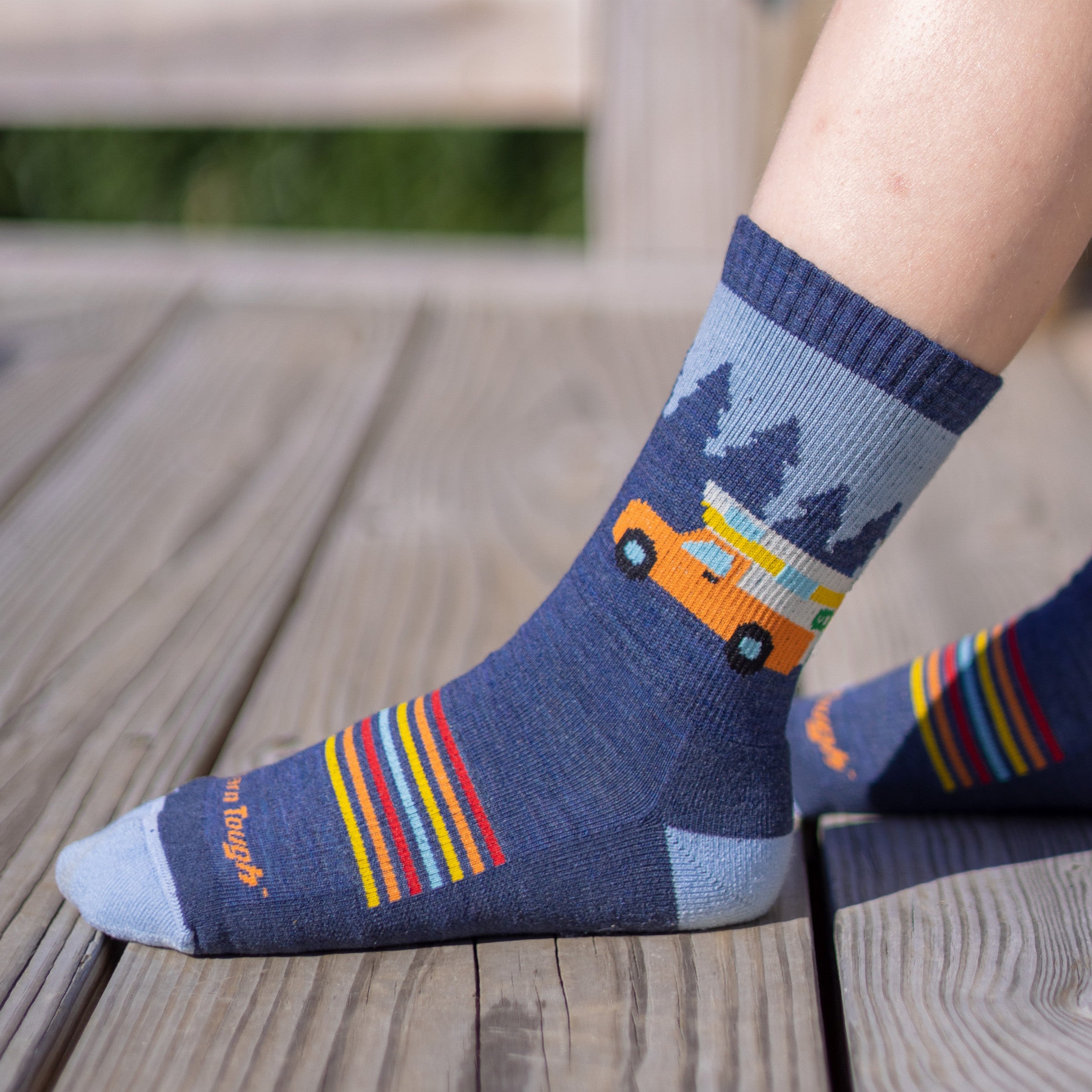 Darn Tough Socks Kids Van Wild Micro Crew Lightweight Hiking Socks - Image 4