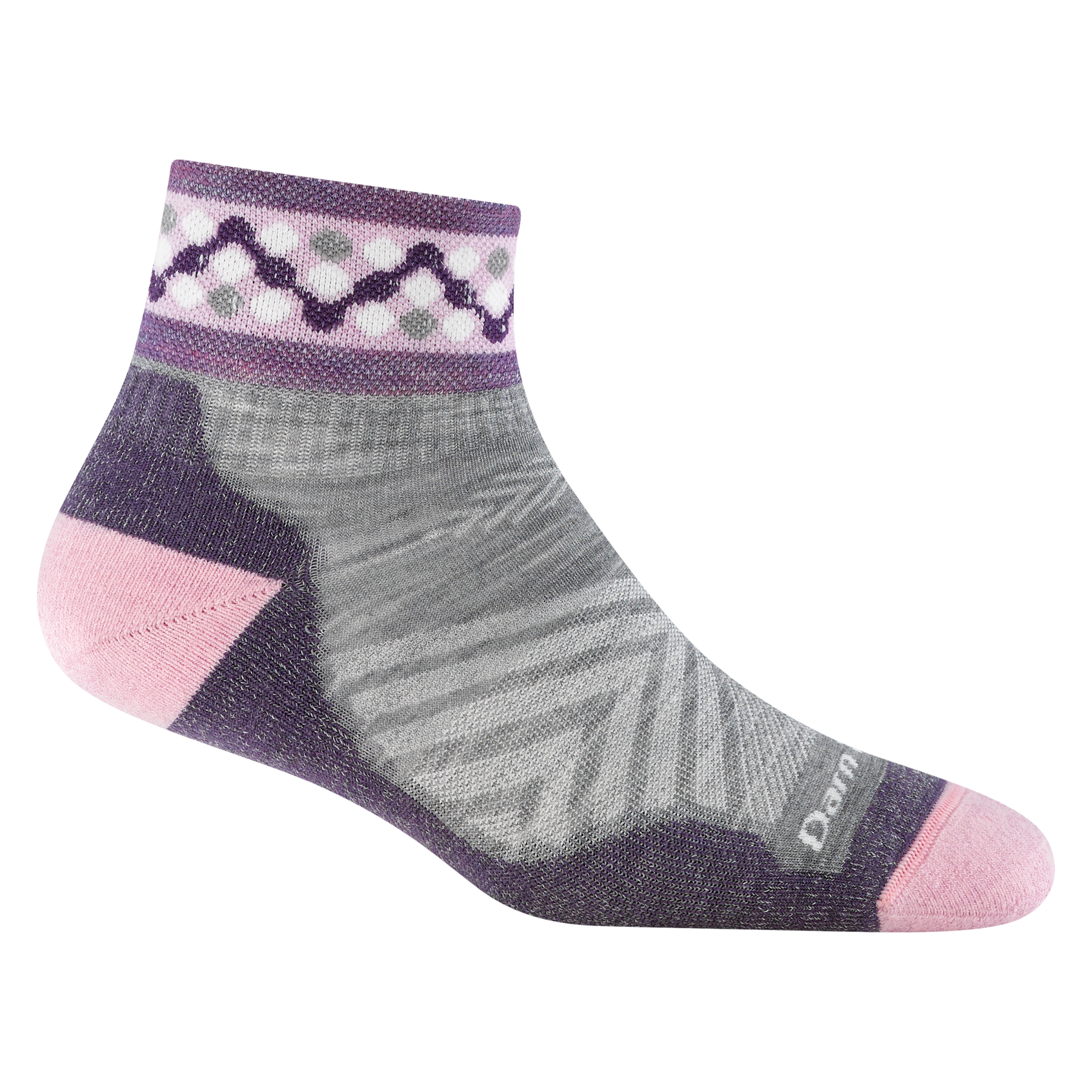 Darn Tough Socks Women's Throwback Quarter Ultra-Lightweight Running Sock-Last Chance
