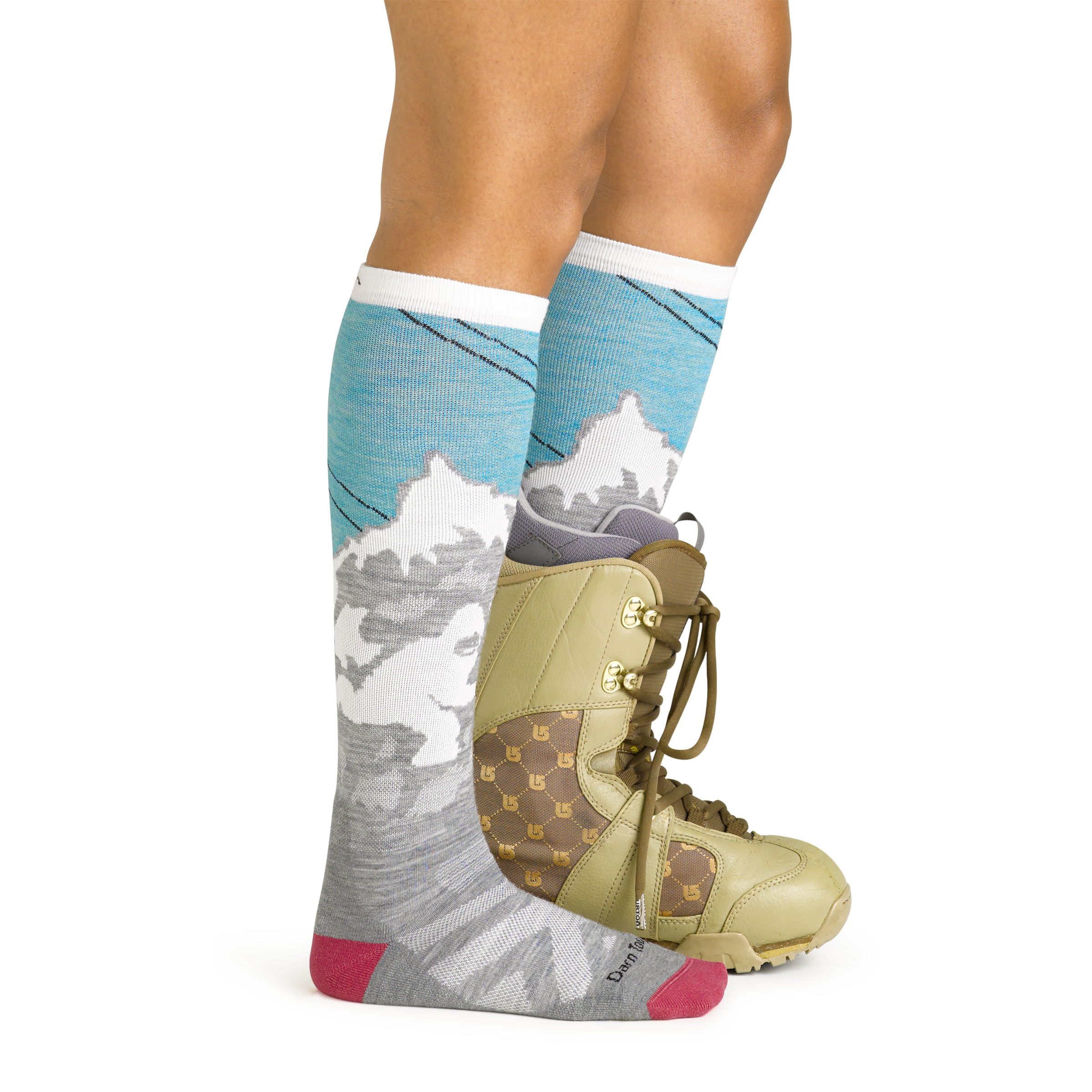 Darn Tough Socks Women's Yeti Over-the-Calf Midweight Ski & Snowboard Socks - Image 6
