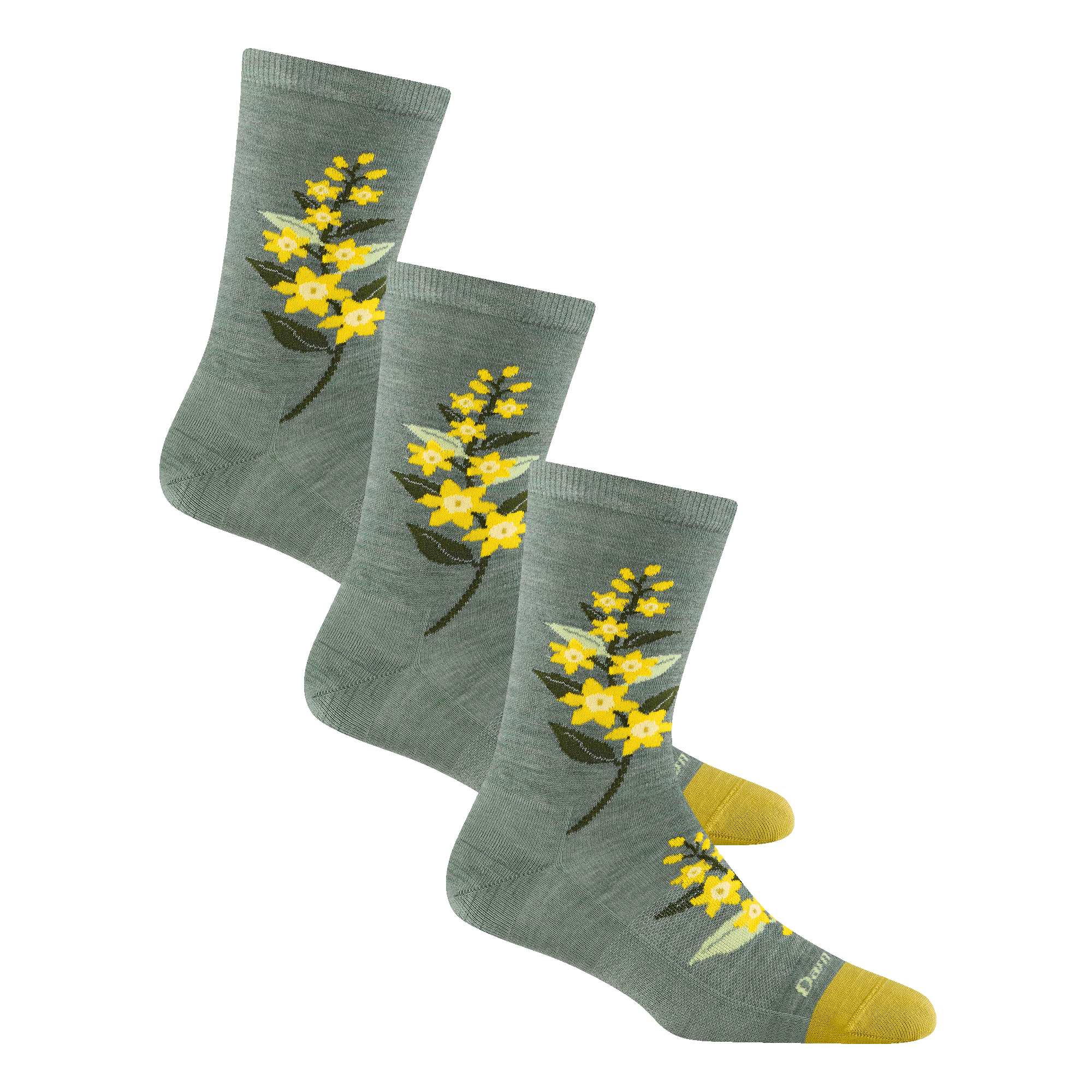 Darn Tough Socks Women's Blossom Bouquet Lifestyle Crew 3-Pack - Image 3