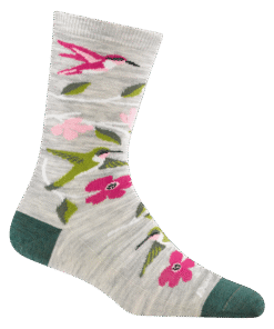 Darn Tough Socks Women's Birds Of A Feather Crew Lightweight Lifestyle Socks