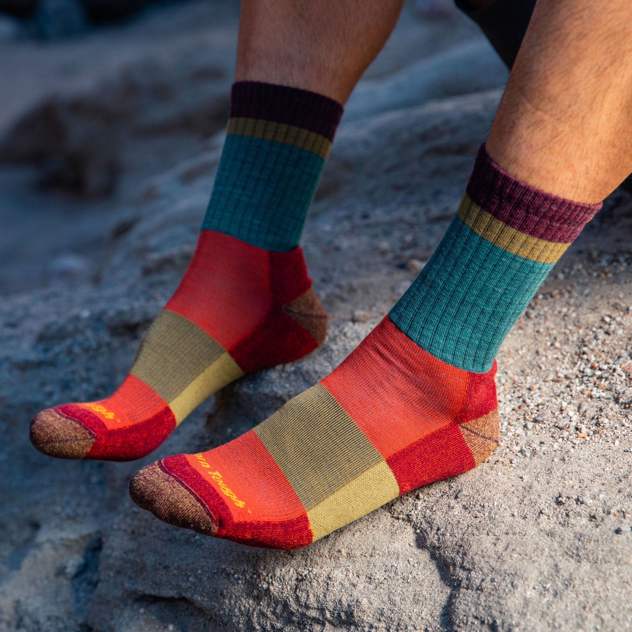 Darn Tough Socks Men's Heady Stripe Micro Crew Lightweight Hiking Socks - Image 7