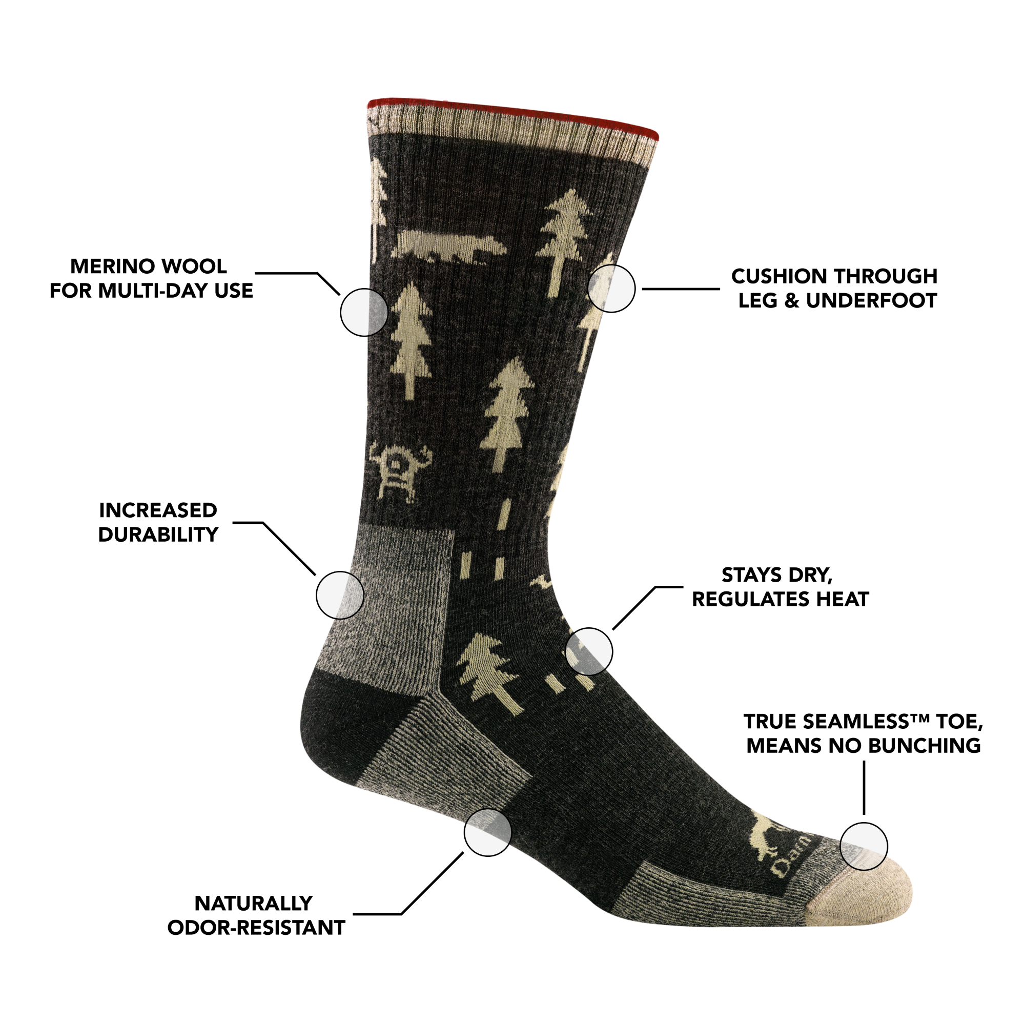 Darn Tough Socks Men's Weird and Wild 2-Pack - Image 7