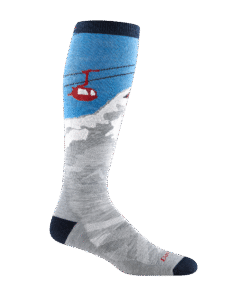 Darn Tough Socks Men's Heady Yeti Over-the-Calf Midweight Ski & Snowboard Socks