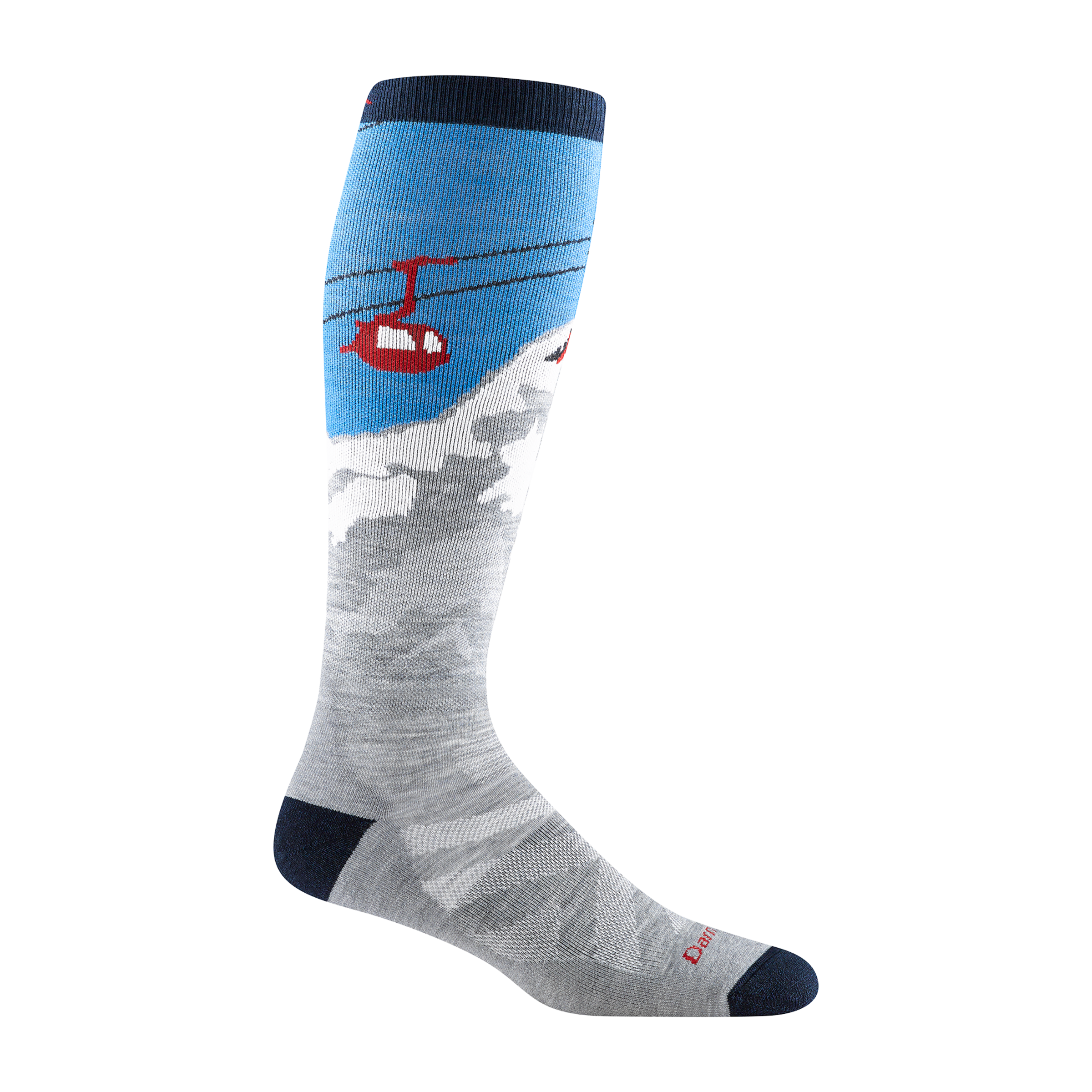 Darn Tough Socks Men's Heady Yeti Over-the-Calf Midweight Ski & Snowboard Socks