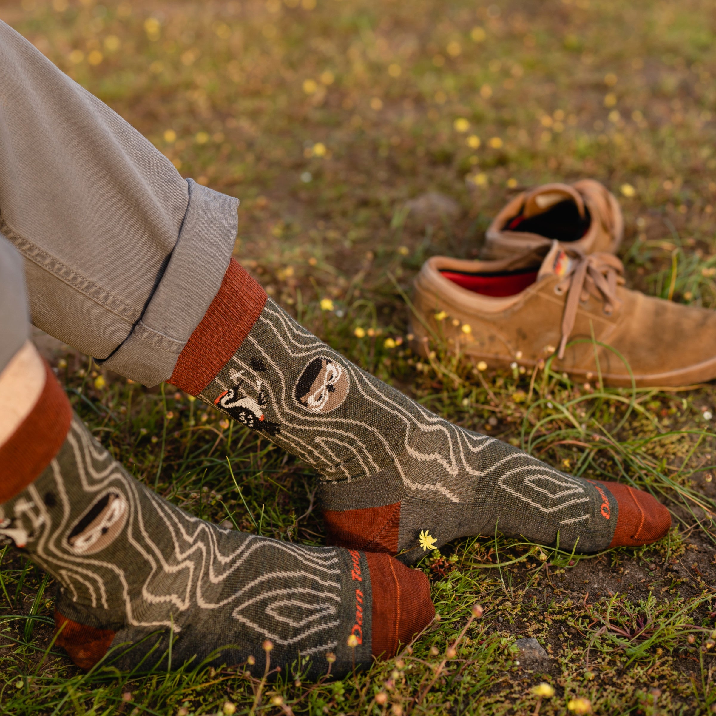 Darn Tough Socks Men's Woody Crew Lightweight Lifestyle Socks - Image 3