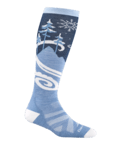 Darn Tough Socks Women's Swirlwind Over-the-Calf Lightweight Ski & Snowboard Socks