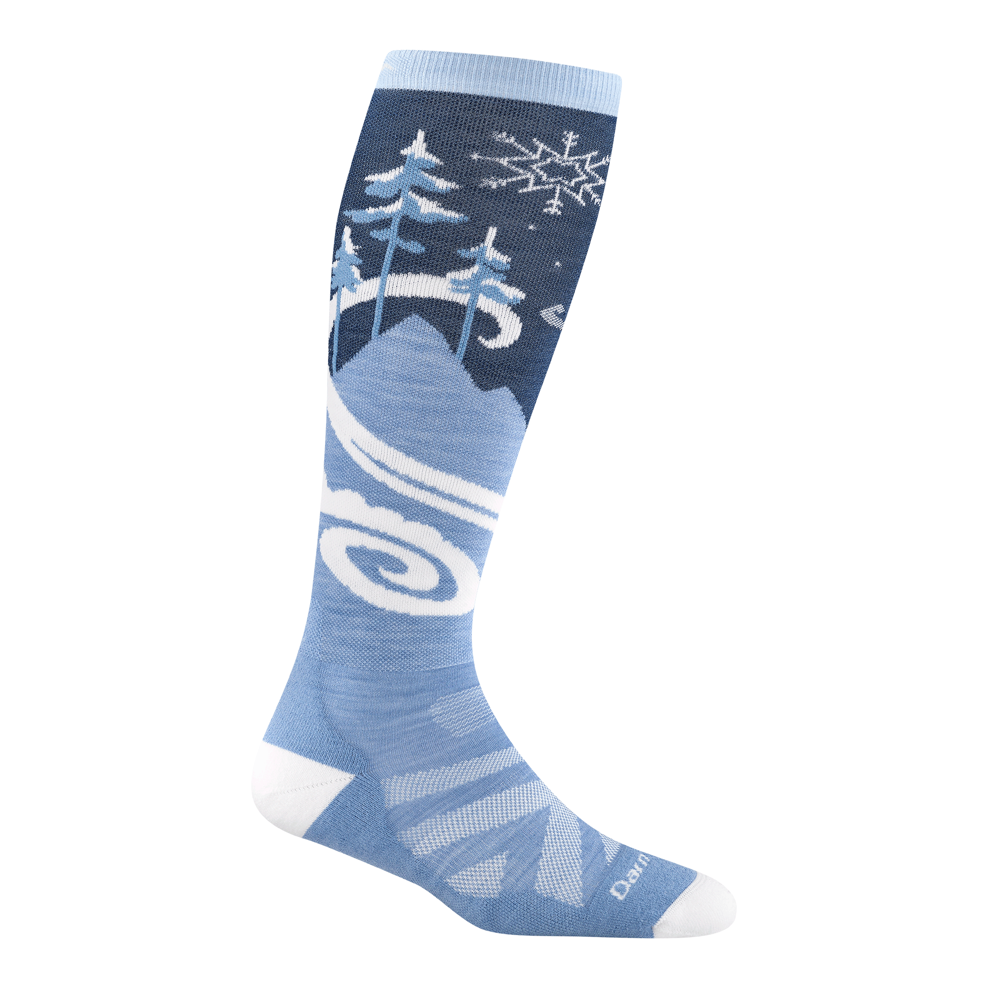 Darn Tough Socks Women's Swirlwind Over-the-Calf Lightweight Ski & Snowboard Socks