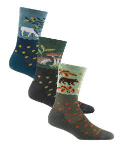 Darn Tough Socks Women's Wildlife Lightweight Lifestyle Crew 3-Pack