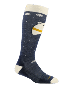 Darn Tough Socks Kids Polar Bear Over-the-Calf Midweight Ski & Snowboard Socks