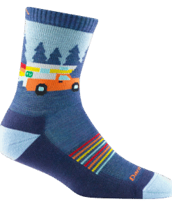 Darn Tough Socks Kids Van Wild Micro Crew Lightweight Hiking Socks